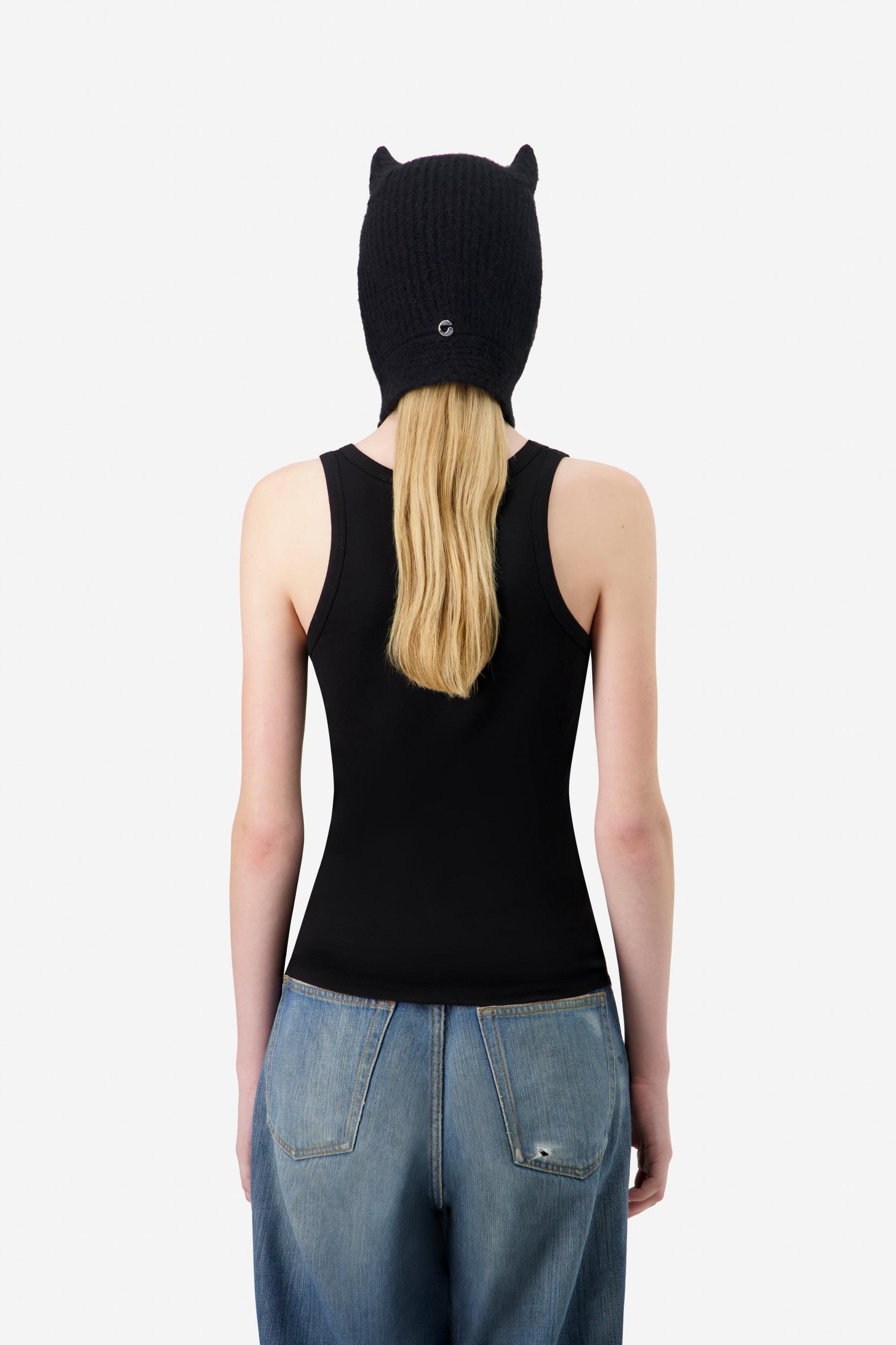 Knitted Horn Beanie Product Image