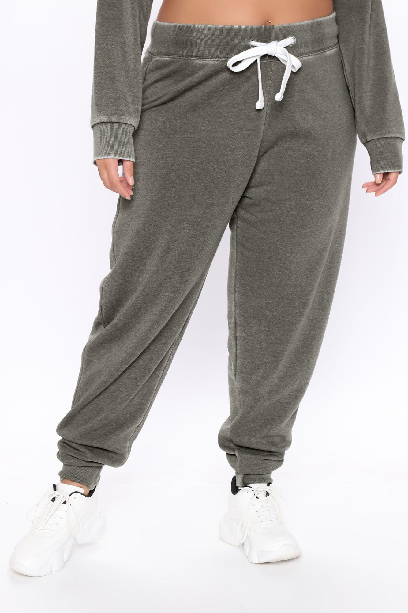 Sweet Dreams Mineral Wash Jogger - Heather Grey Product Image