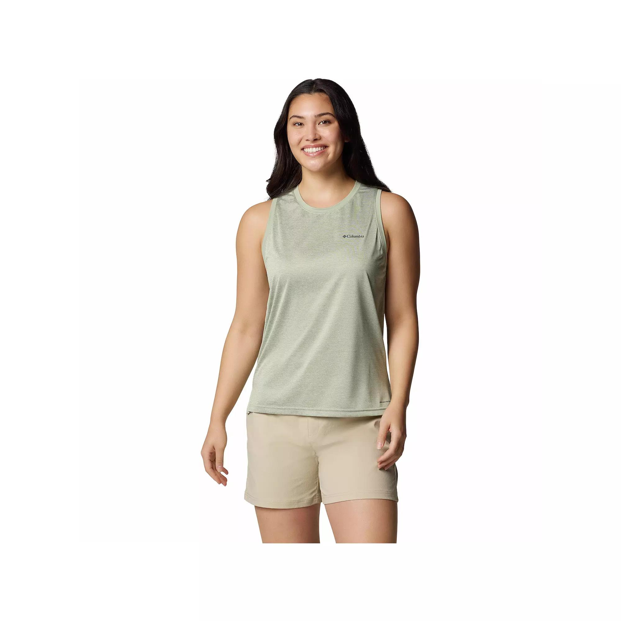 Women's Columbia Bluevista Hill™ Omni-WICK™ Tank Top, Size: XL, Safari Grey Product Image