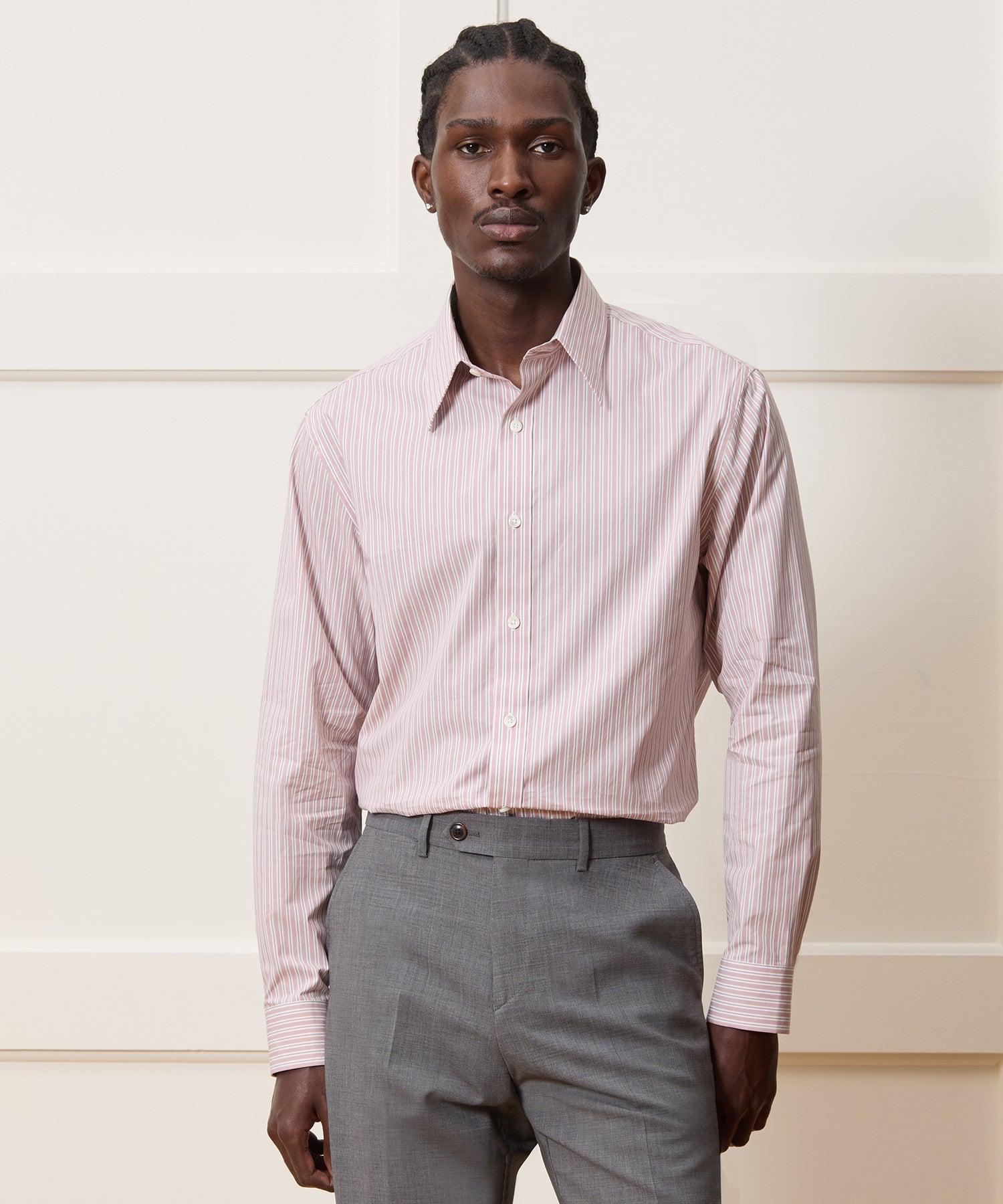 Poplin Long Point Collar Dress Shirt Product Image