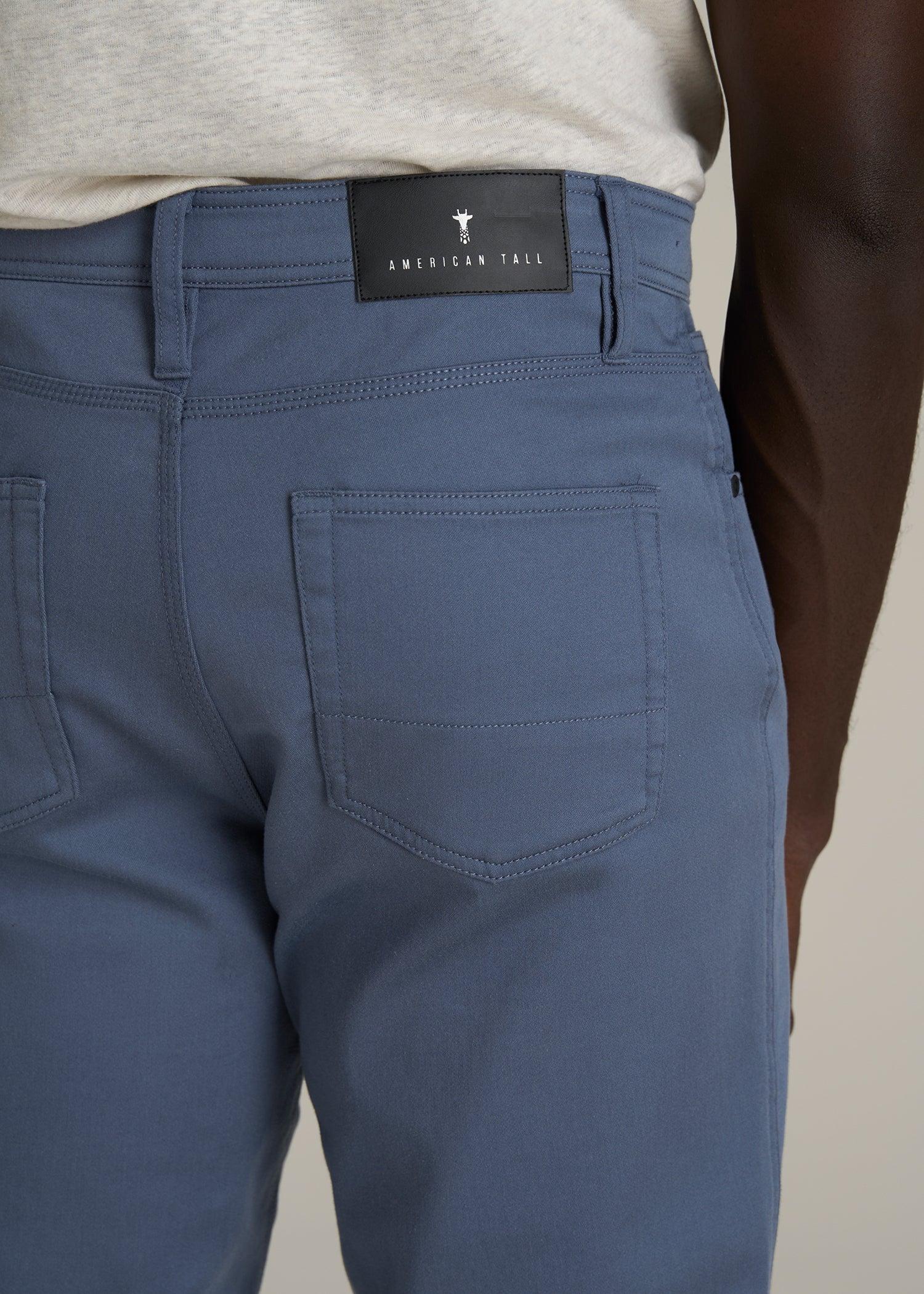 Everyday Comfort 5-Pocket TAPERED-FIT Pant for Tall Men in Blue Slate Male Product Image