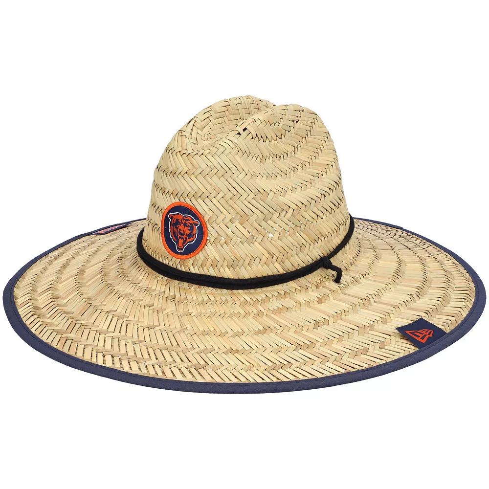 Men's New Era Natural Chicago Bears 2021 NFL Training Camp Official Straw Lifeguard Hat, Beige Product Image