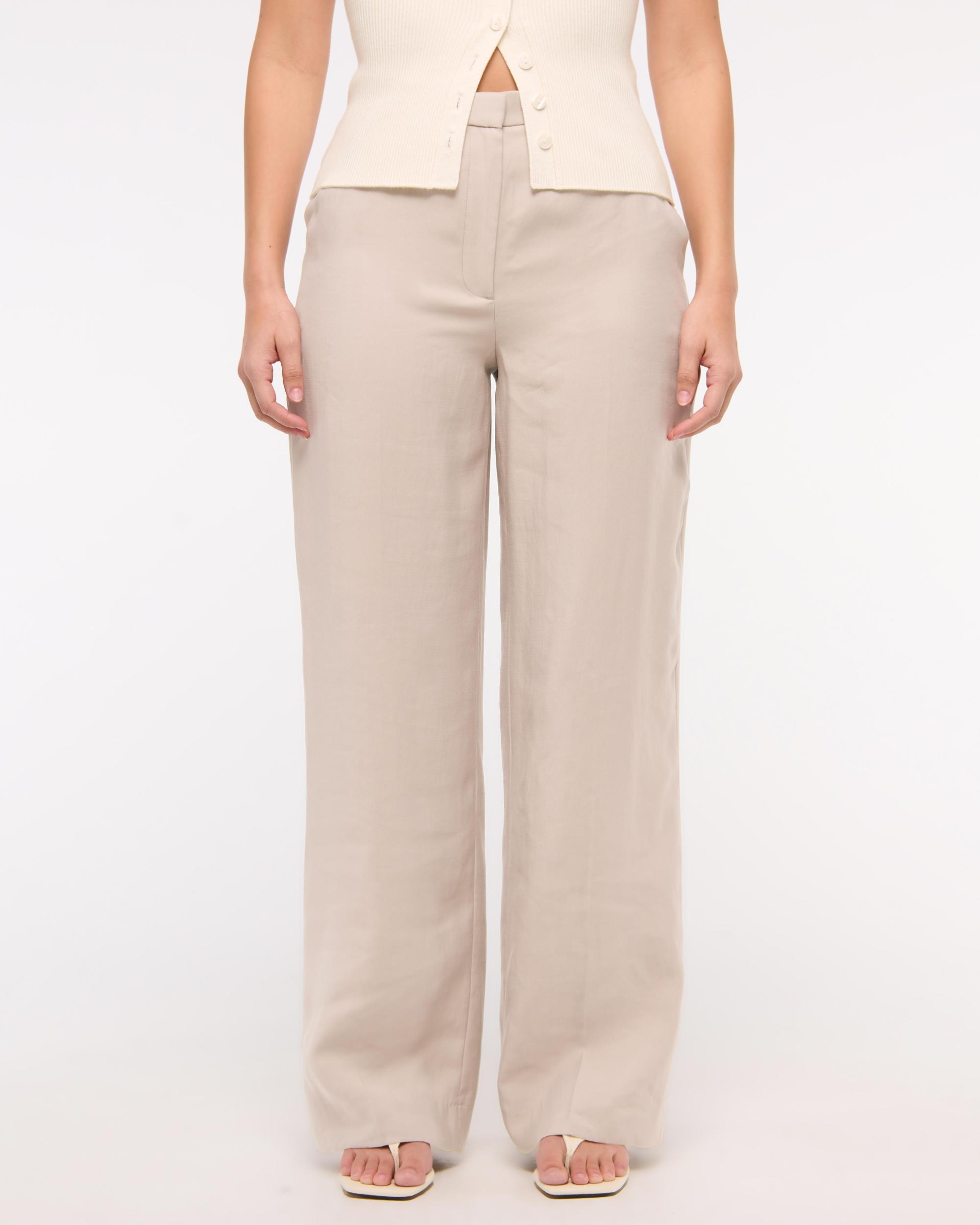 Curve Love Drapey Tailored Wide Leg Pant Product Image