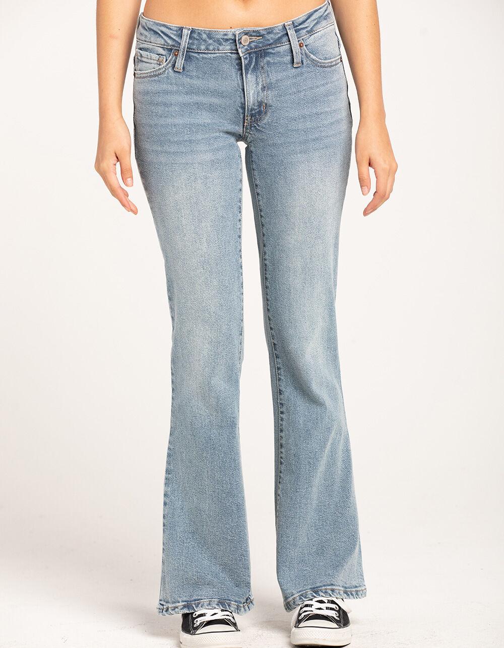 RSQ Womens Low Rise Flare Jeans - LIGHT WASH Product Image