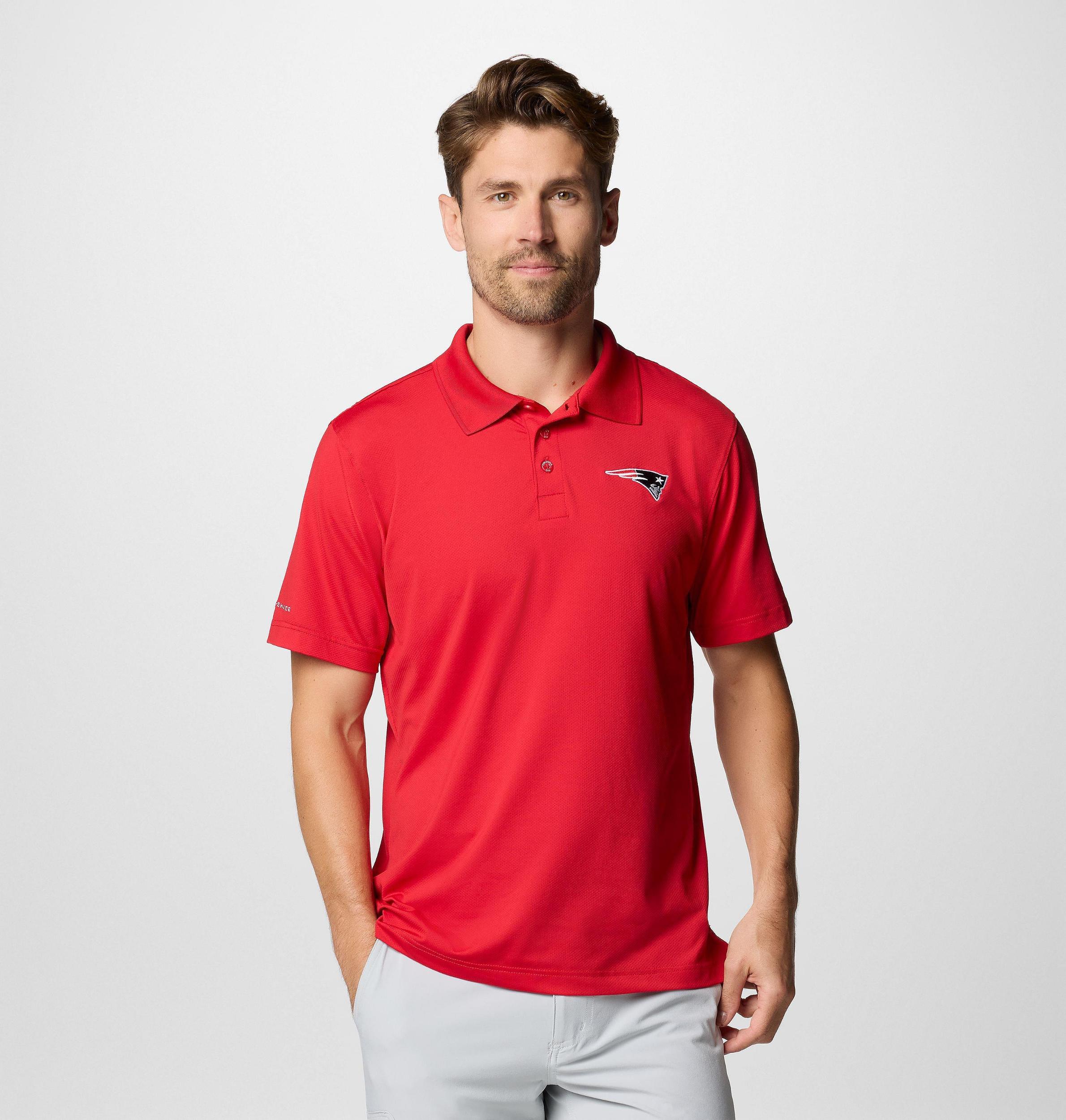 Columbia Mens PFG Low Drag Offshore Polo - New England Patriots- Product Image