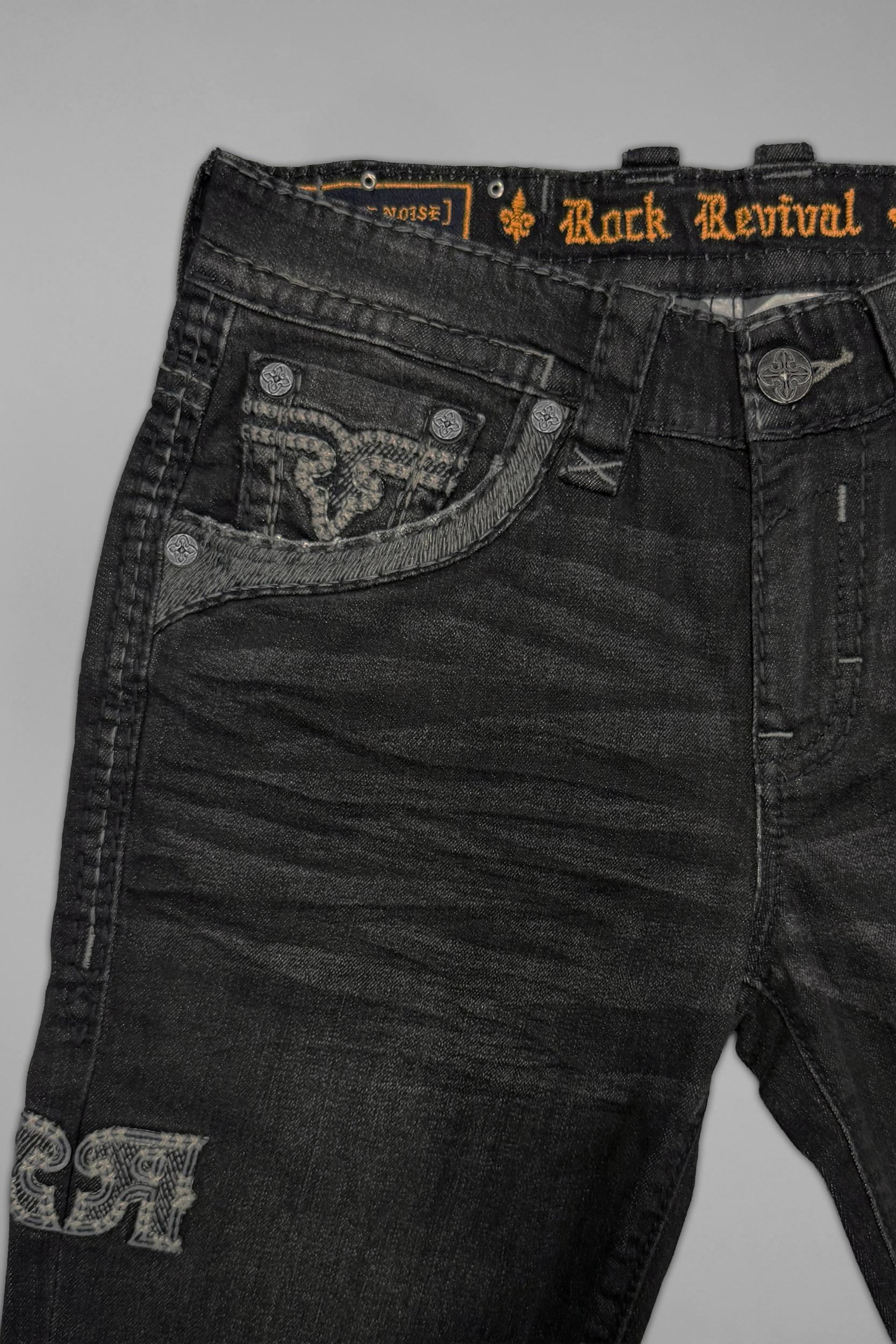 Vinton Straight Jeans in Gray Wash - GR Collection Male Product Image