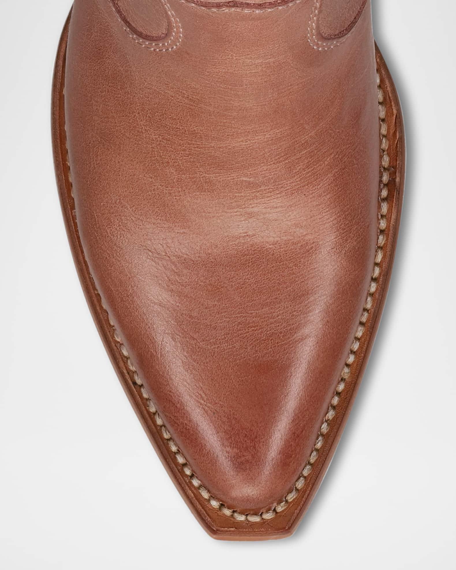 Sacha Leather Western Chelsea Booties Product Image