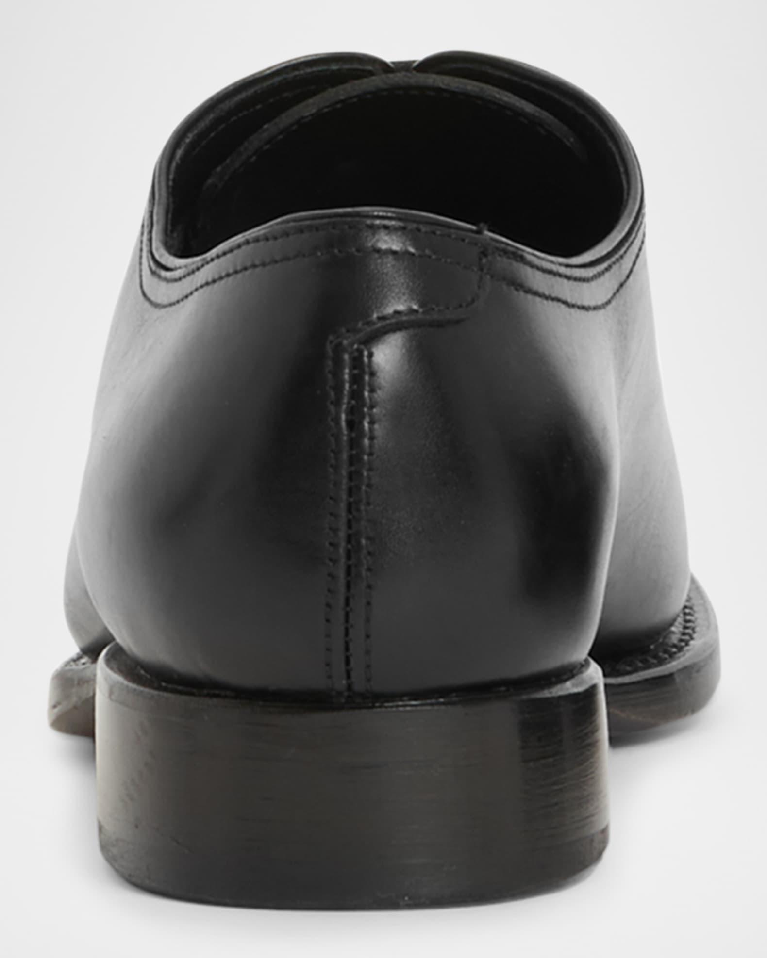 Men's Boston Brogue Leather Cap-Toe Oxfords Product Image