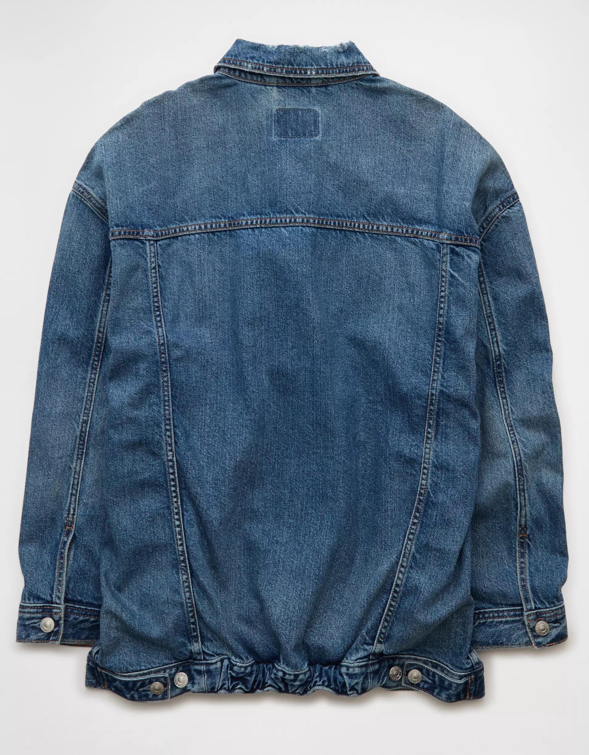 AE Oversized Boyfriend Denim Jacket Product Image