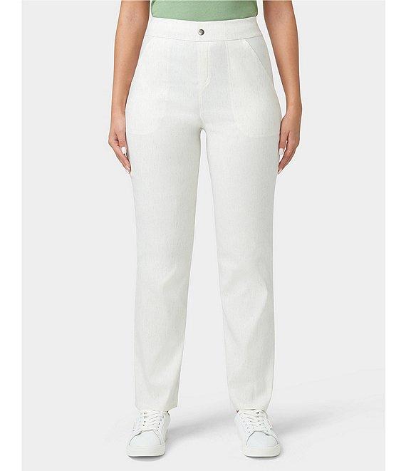 HUE Linen Straight Leg Pants Product Image