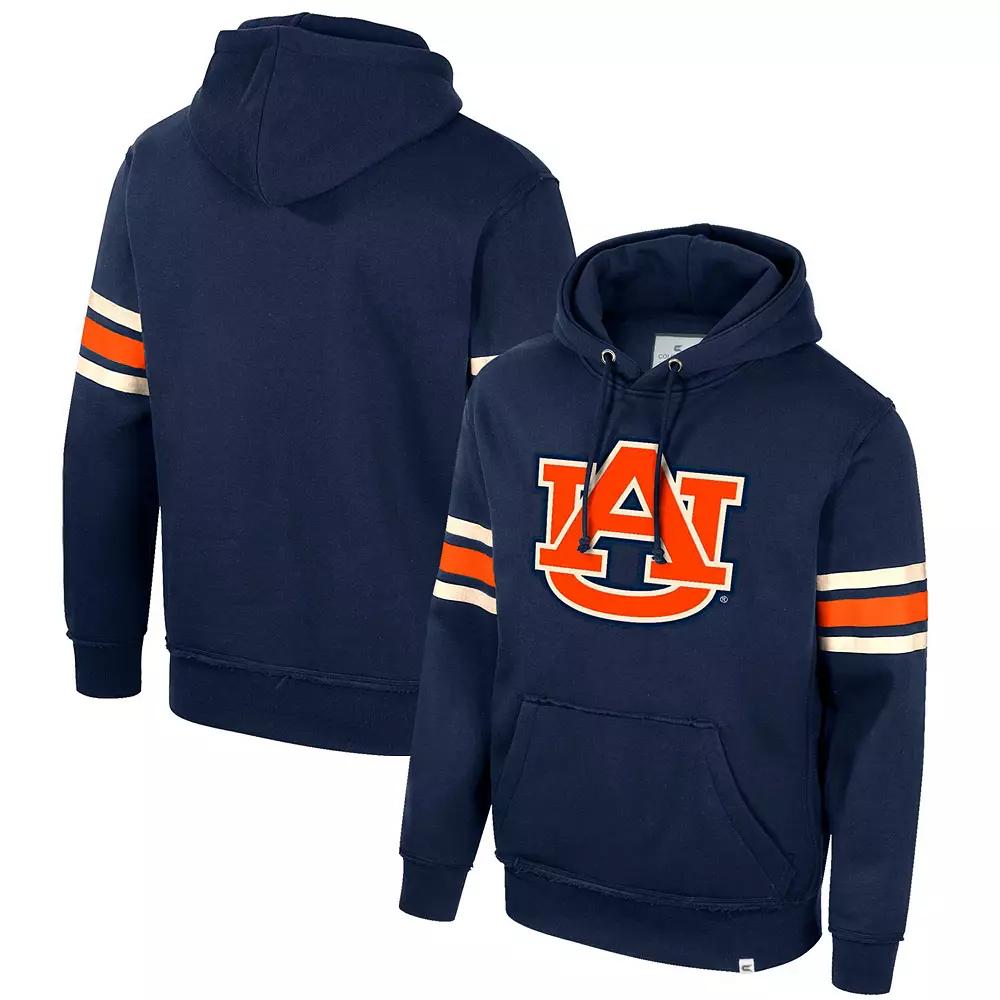 Men's Colosseum Navy Auburn Tigers Saluting Pullover Hoodie,  Product Image