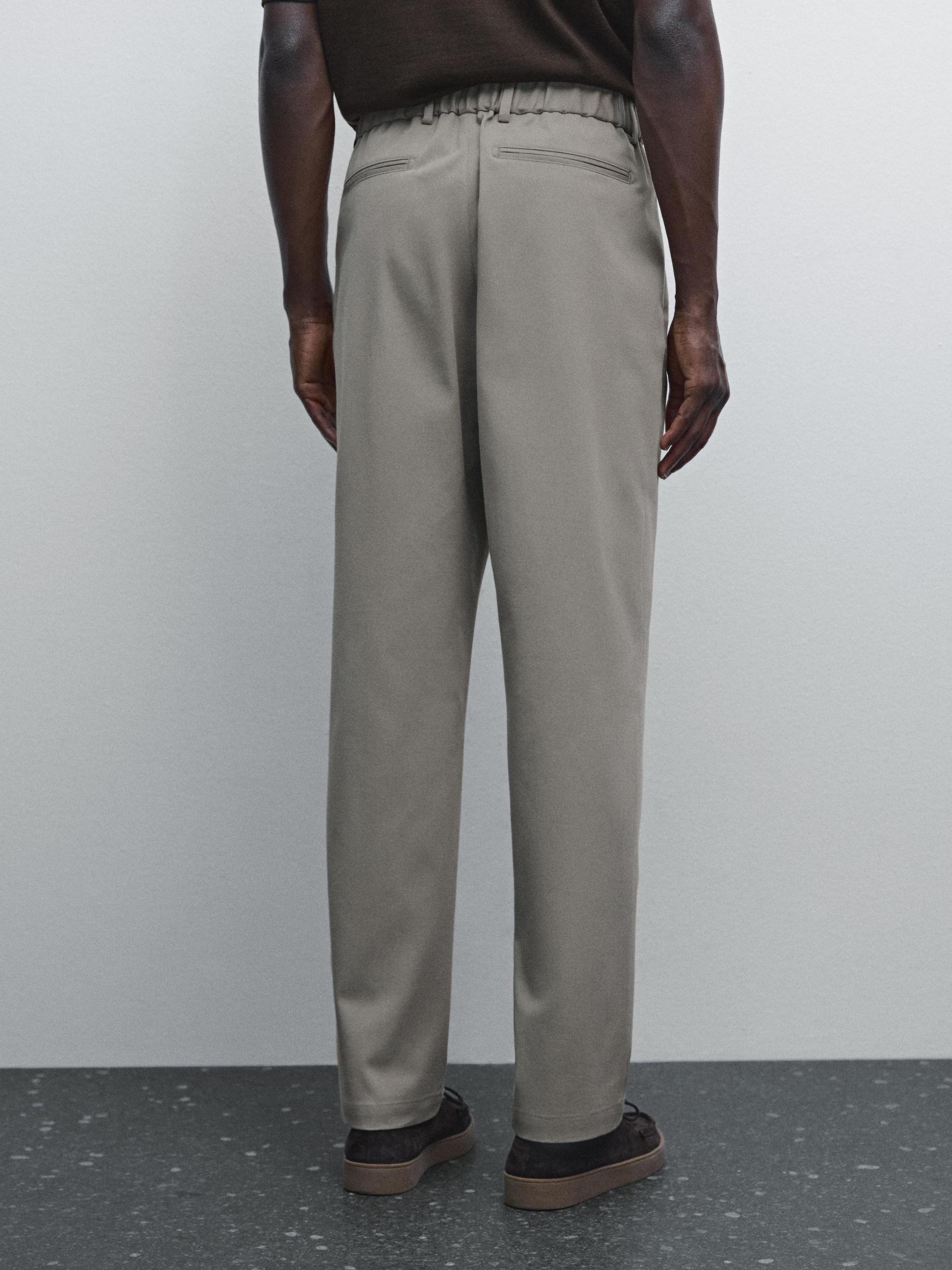 Cotton blend semi joggers Product Image