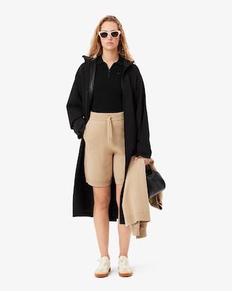 3D Ribbed Knit Polo Shirt Product Image