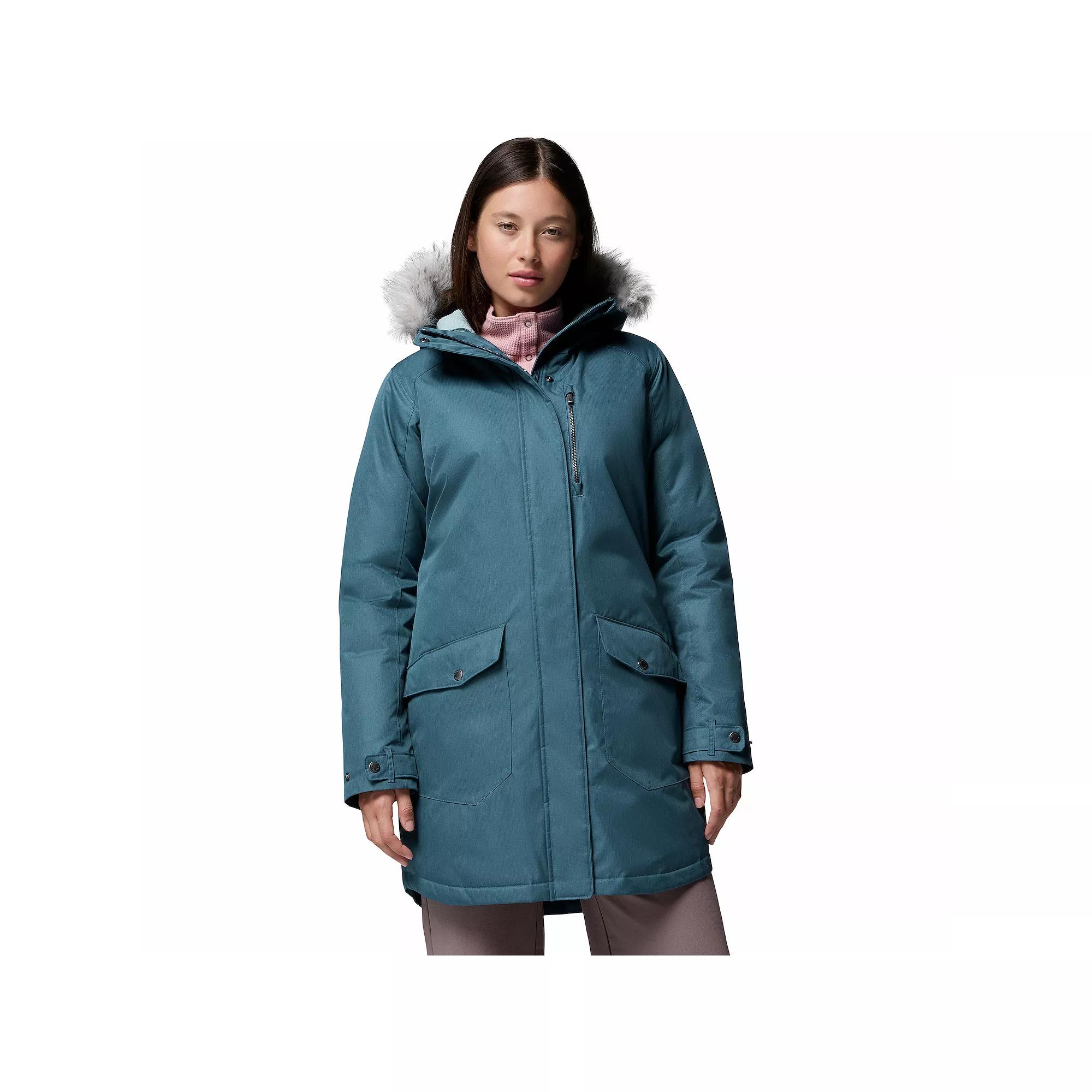 Women's Columbia Suttle Mountain Faux Fur Long Insulated Jacket,  Product Image