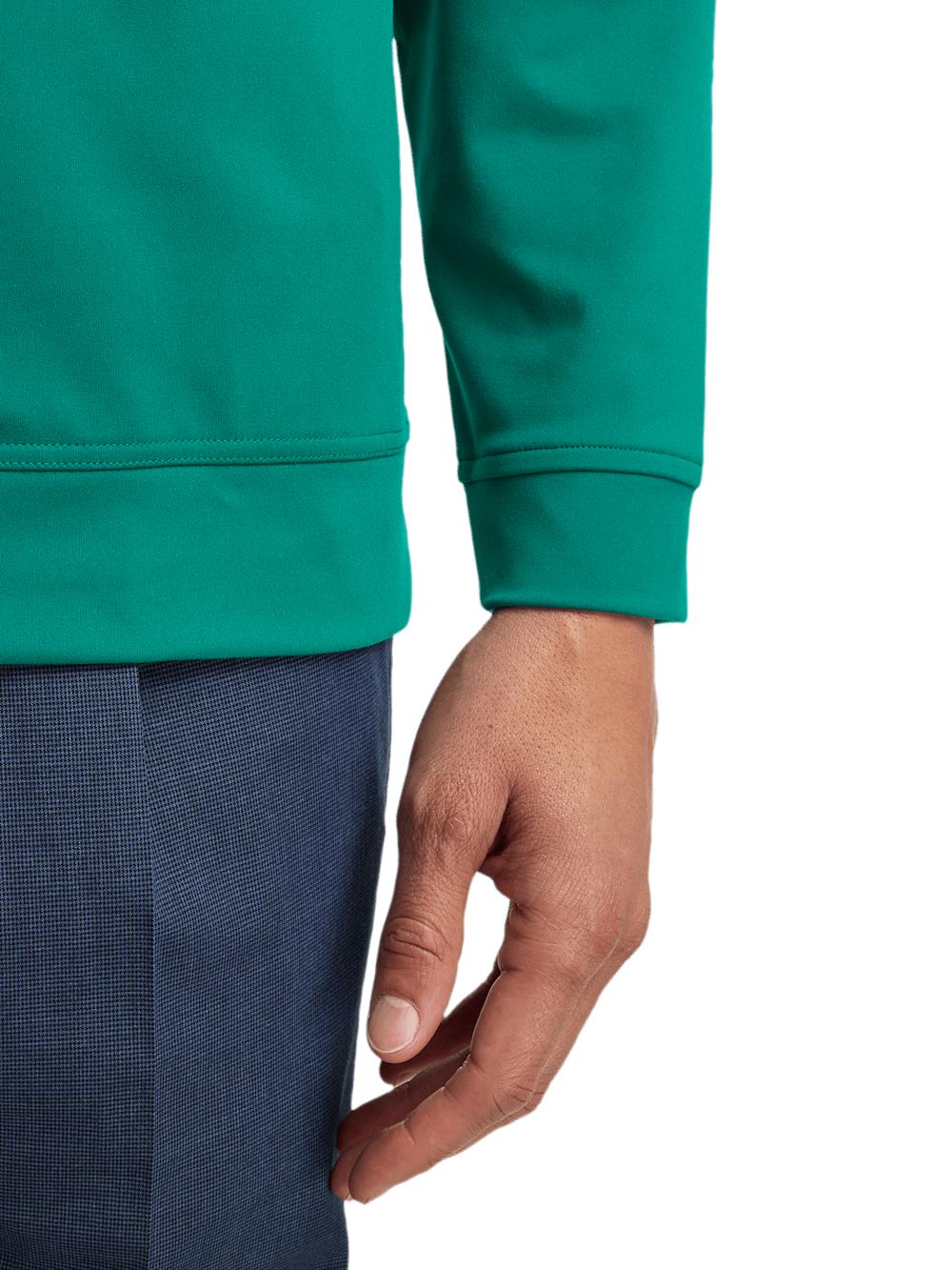Performance Blend Quarter Zip Mock Neck - Green Product Image