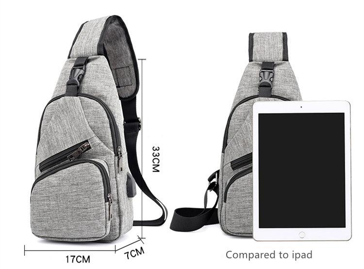 Lior Shoulder Crossbody Backpack With USB Cable Product Image