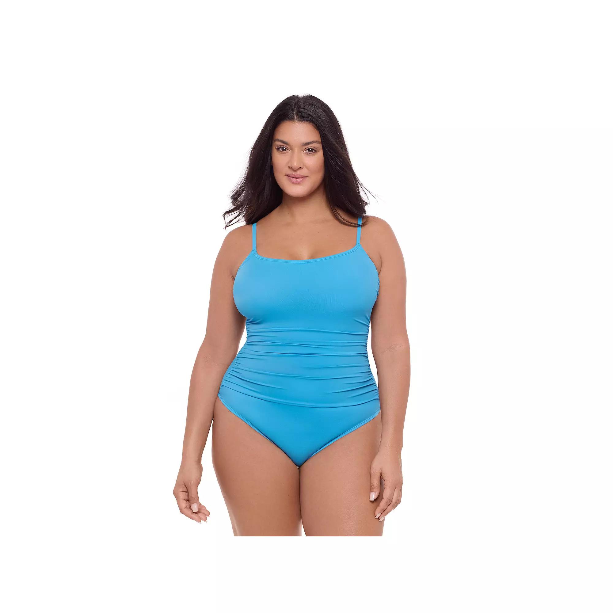 Women’s S3 Swim Smoothing Classic Shirred Front One-Piece Swimsuit, Women's,  Product Image