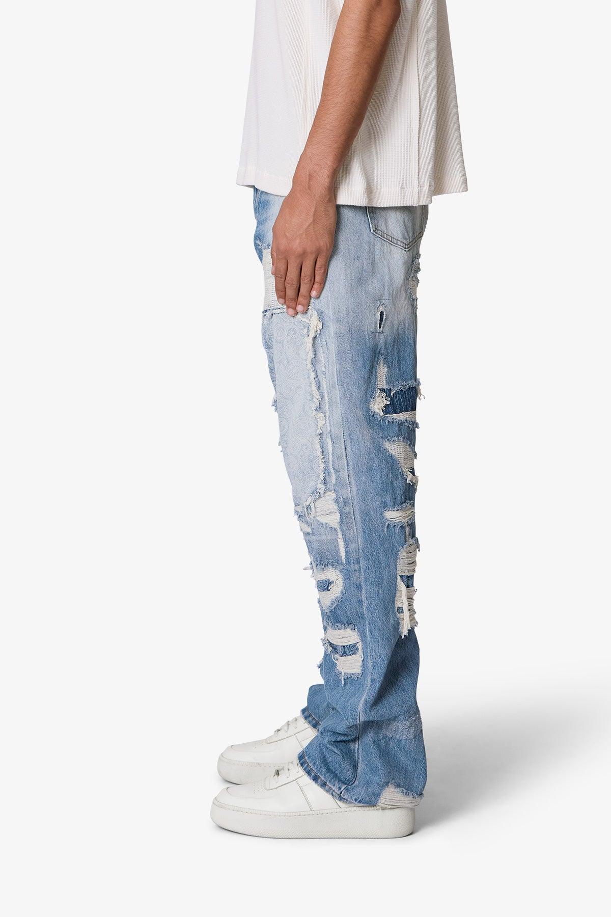 Ultra Baggy Better Repaired Denim - Light Blue Product Image