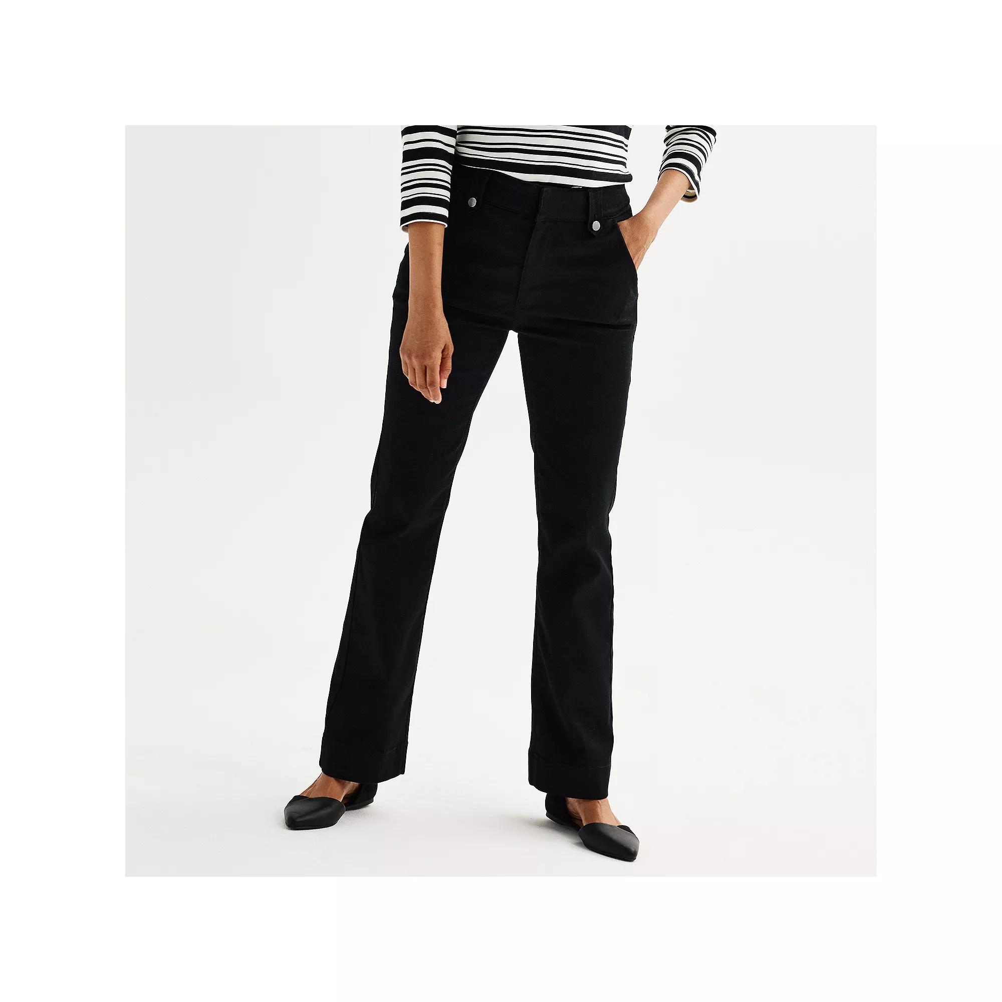 Women's Croft & Barrow® Bootcut Jeans, Size: 16, Mineral Black Product Image