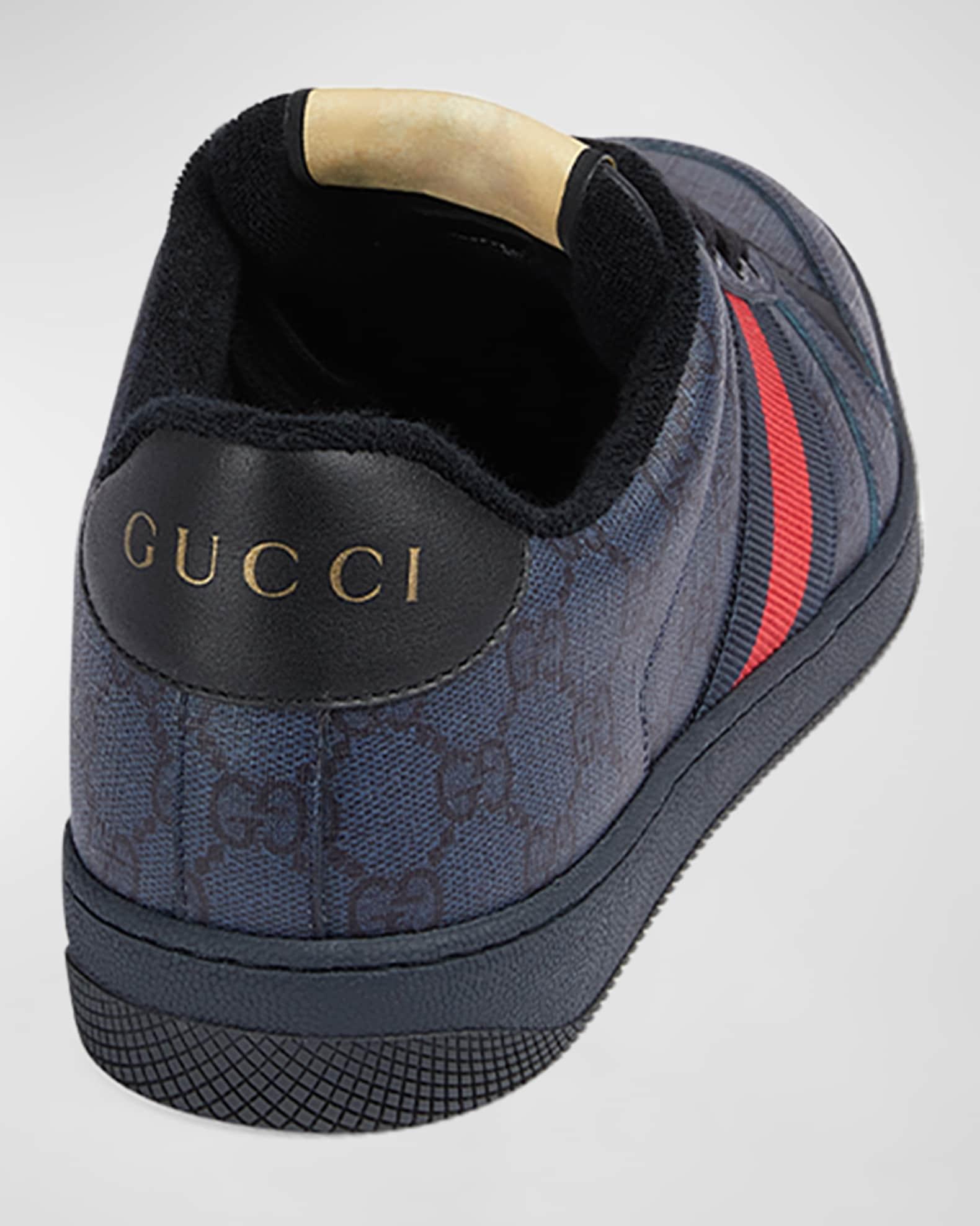 Men's Screener GG Canvas Low-Top Sneakers with Web Product Image