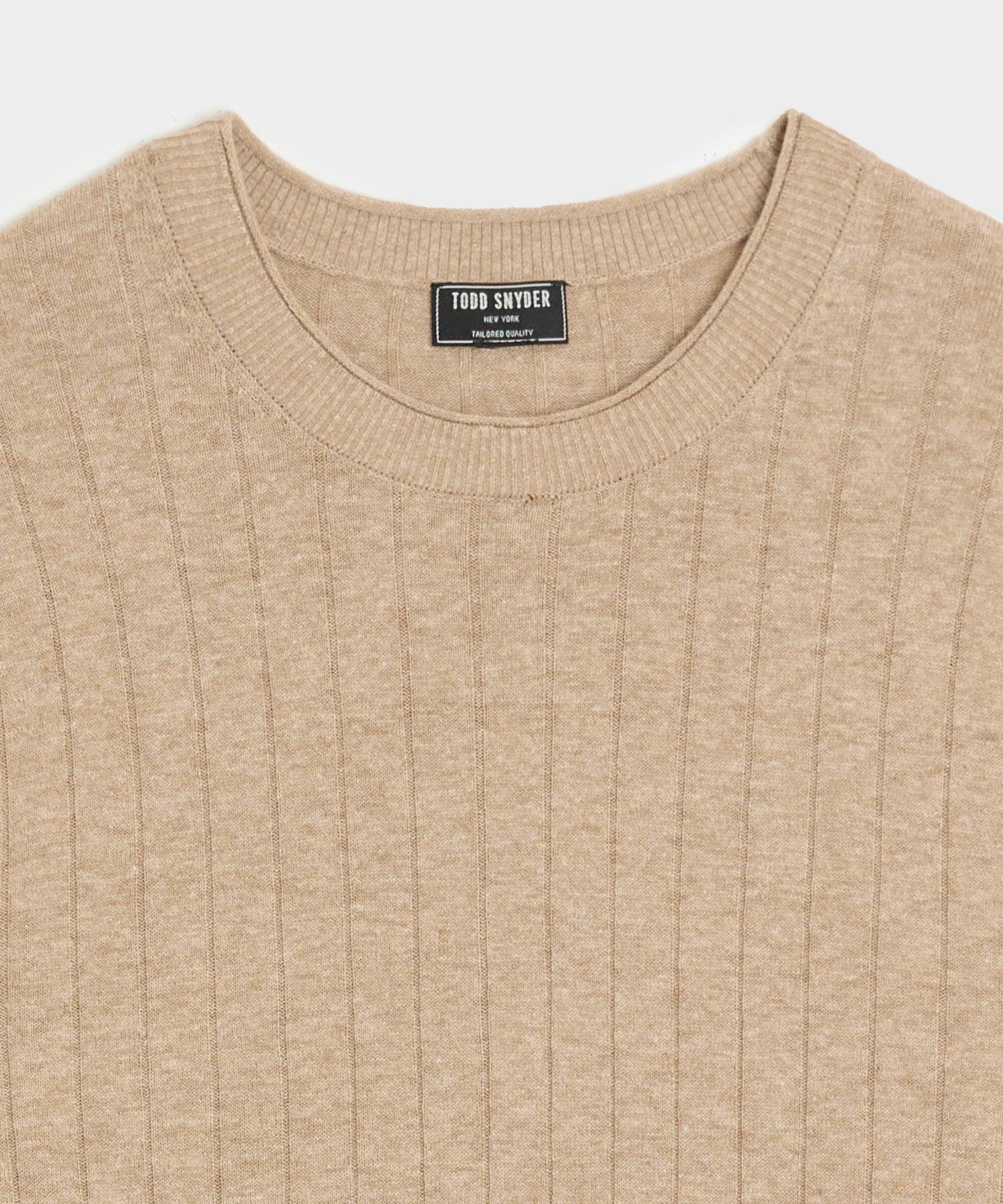 Lightweight Linen-Cotton Crewneck Sweater Product Image