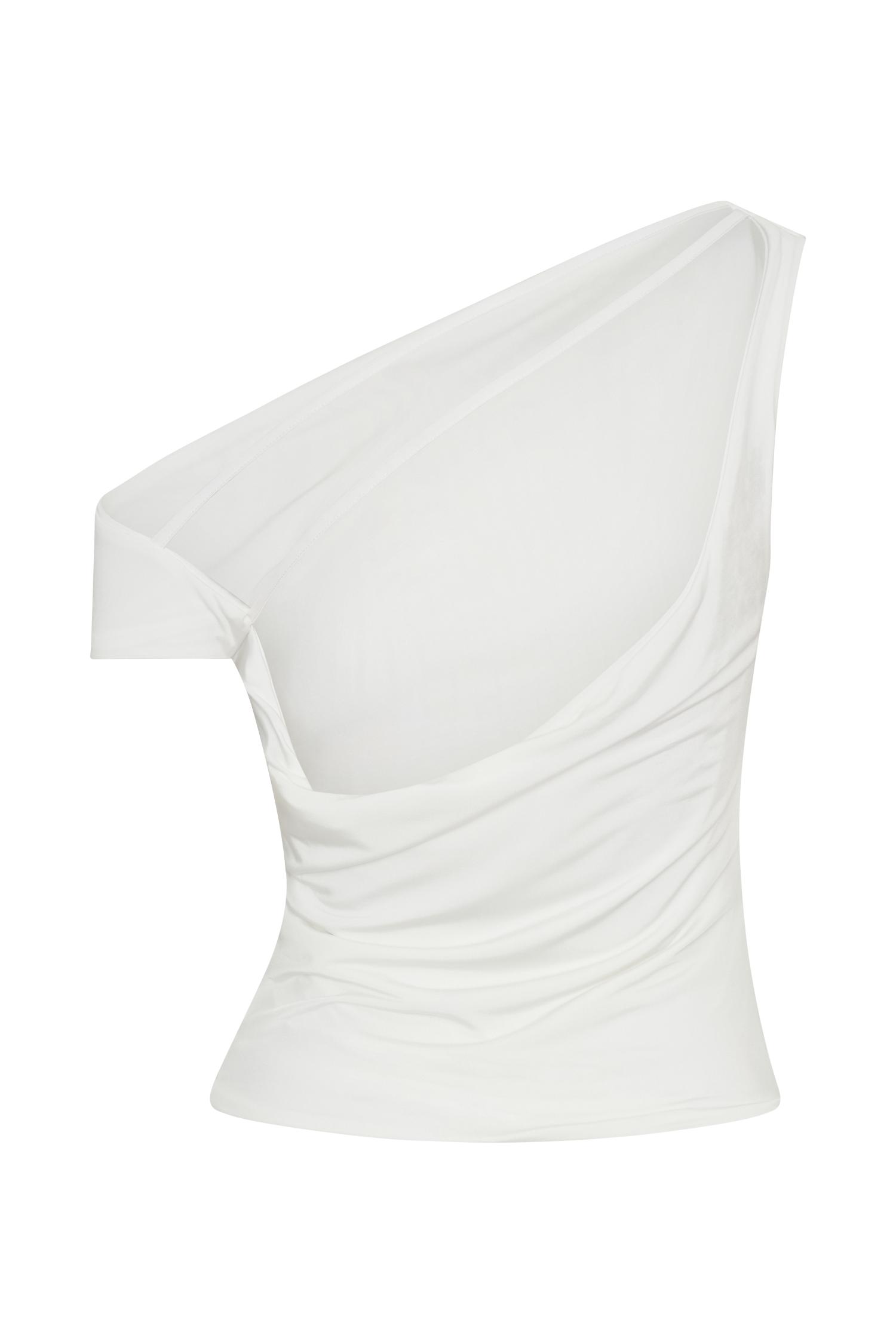 Kacey Slinky Off Shoulder Top - White Product Image