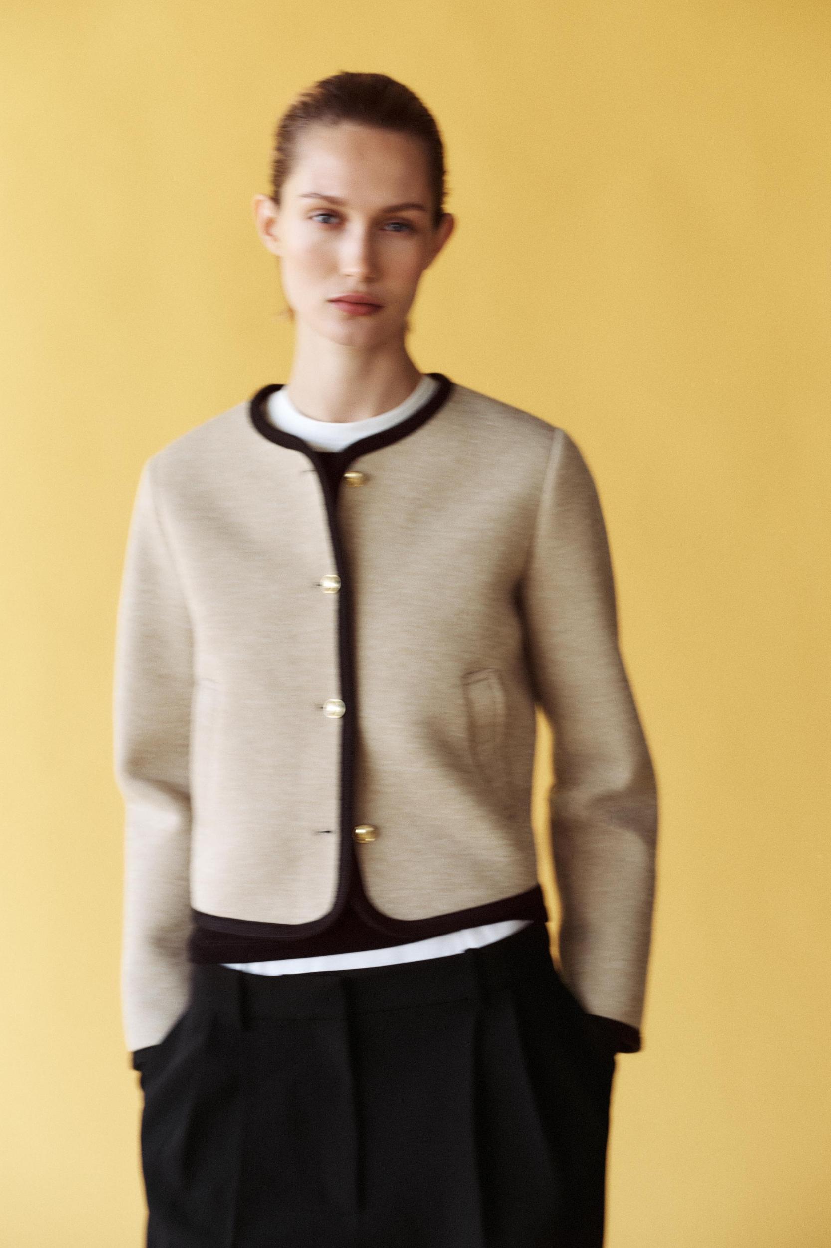 SHORT PIPING JACKET Product Image