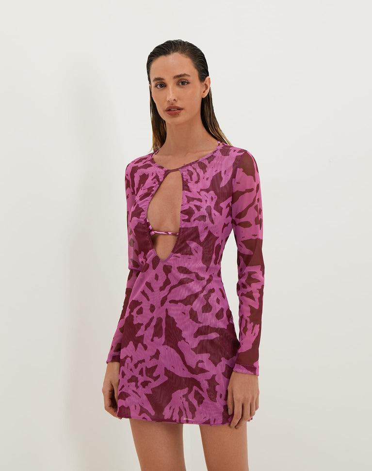 Cleo Short Cover Up - Oceana Ponche Product Image