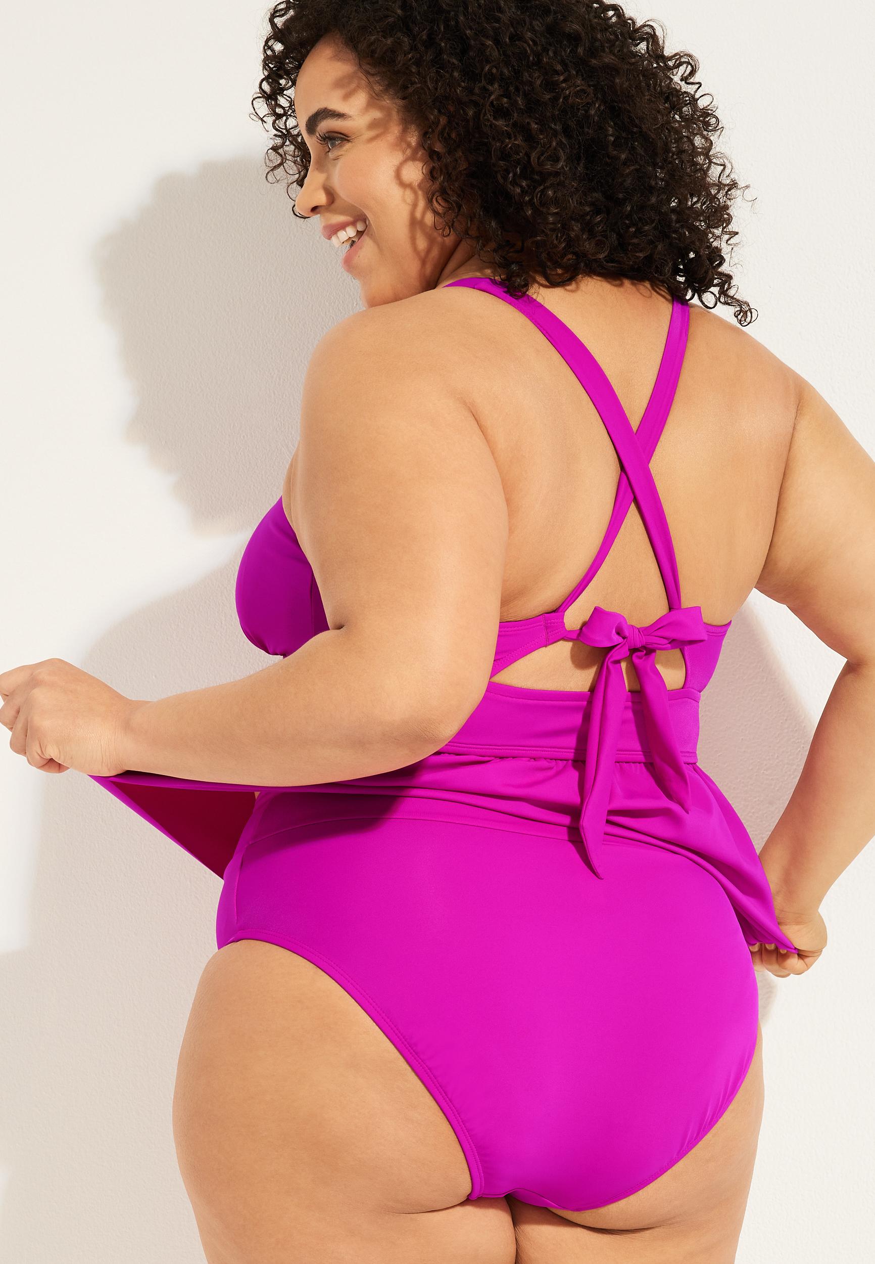 Maurices Plus Size Womens High Rise Bikini Bottom Product Image