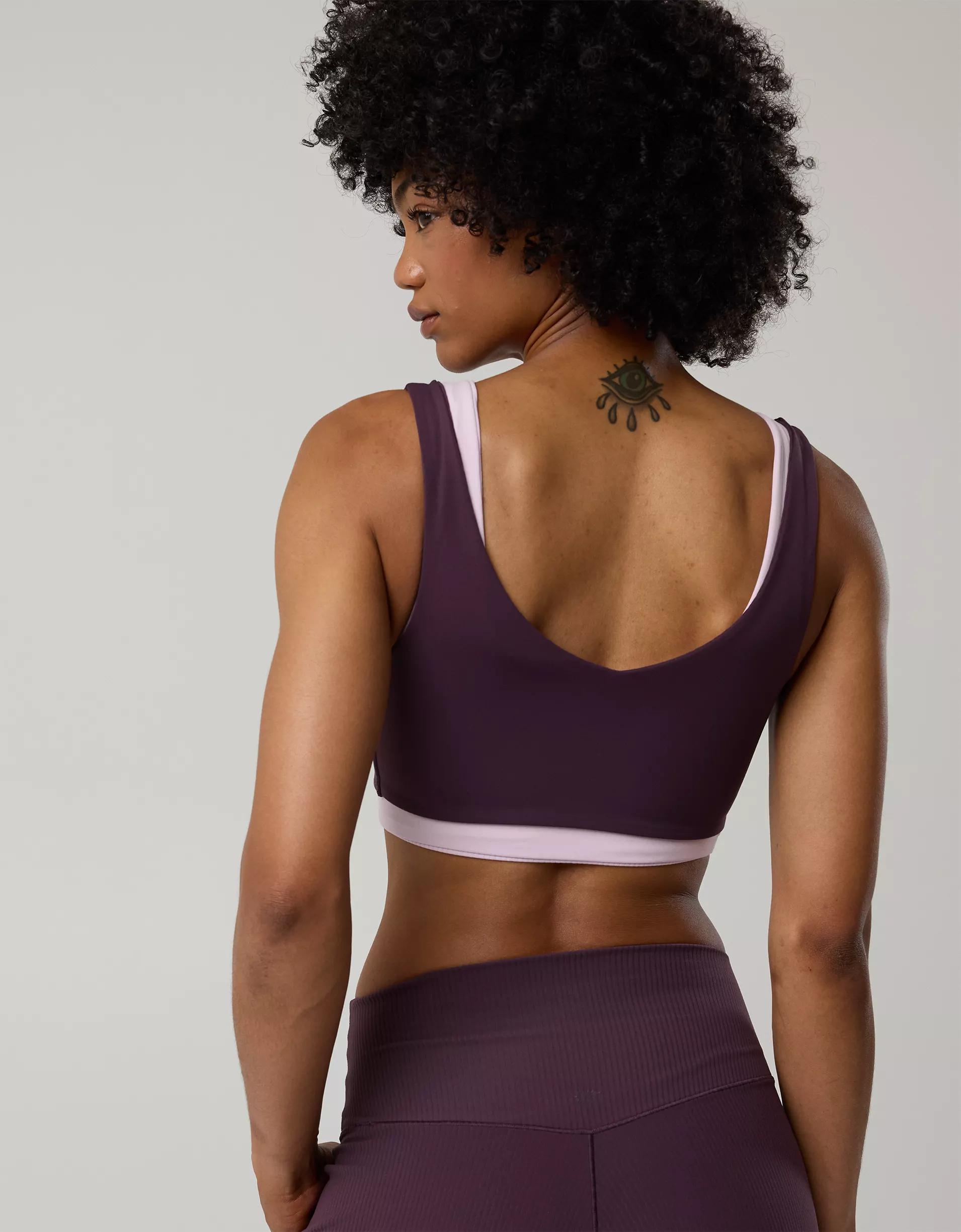 OFFLINE By Aerie Real Me XTRA Rib Switch Up V-Neck Sports Bra Product Image