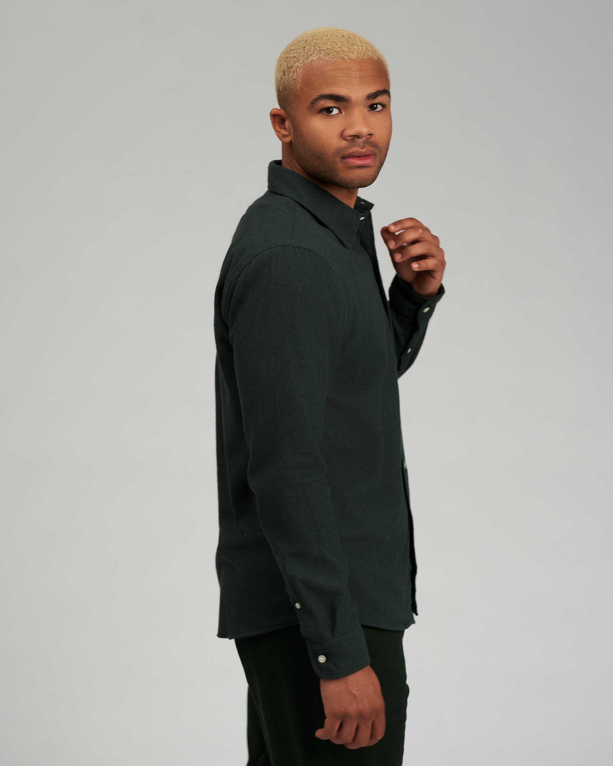 Organic Flannel Shirt - Sahara Camel Product Image