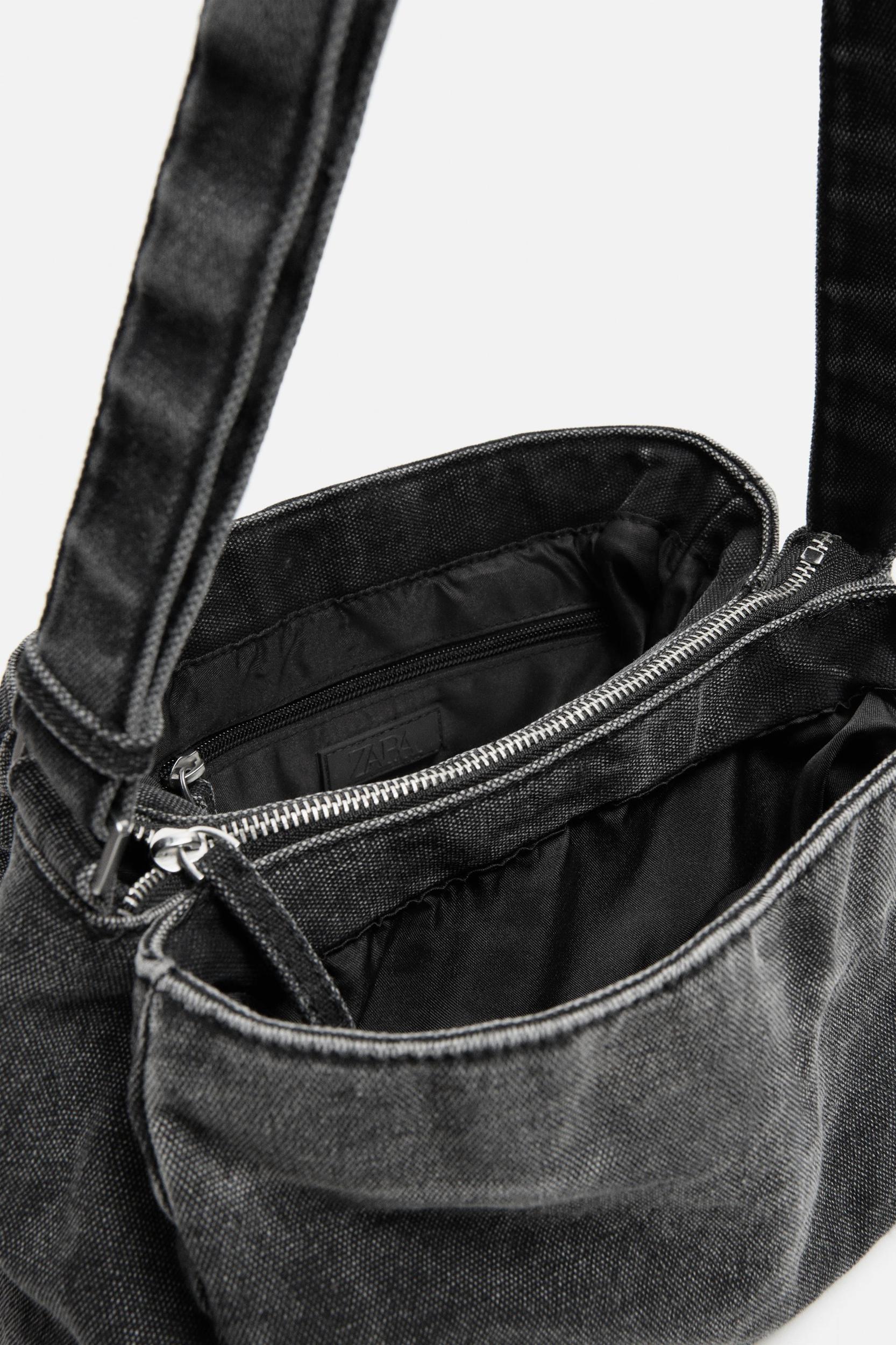 WASHED DENIM CROSSBODY BAG Product Image