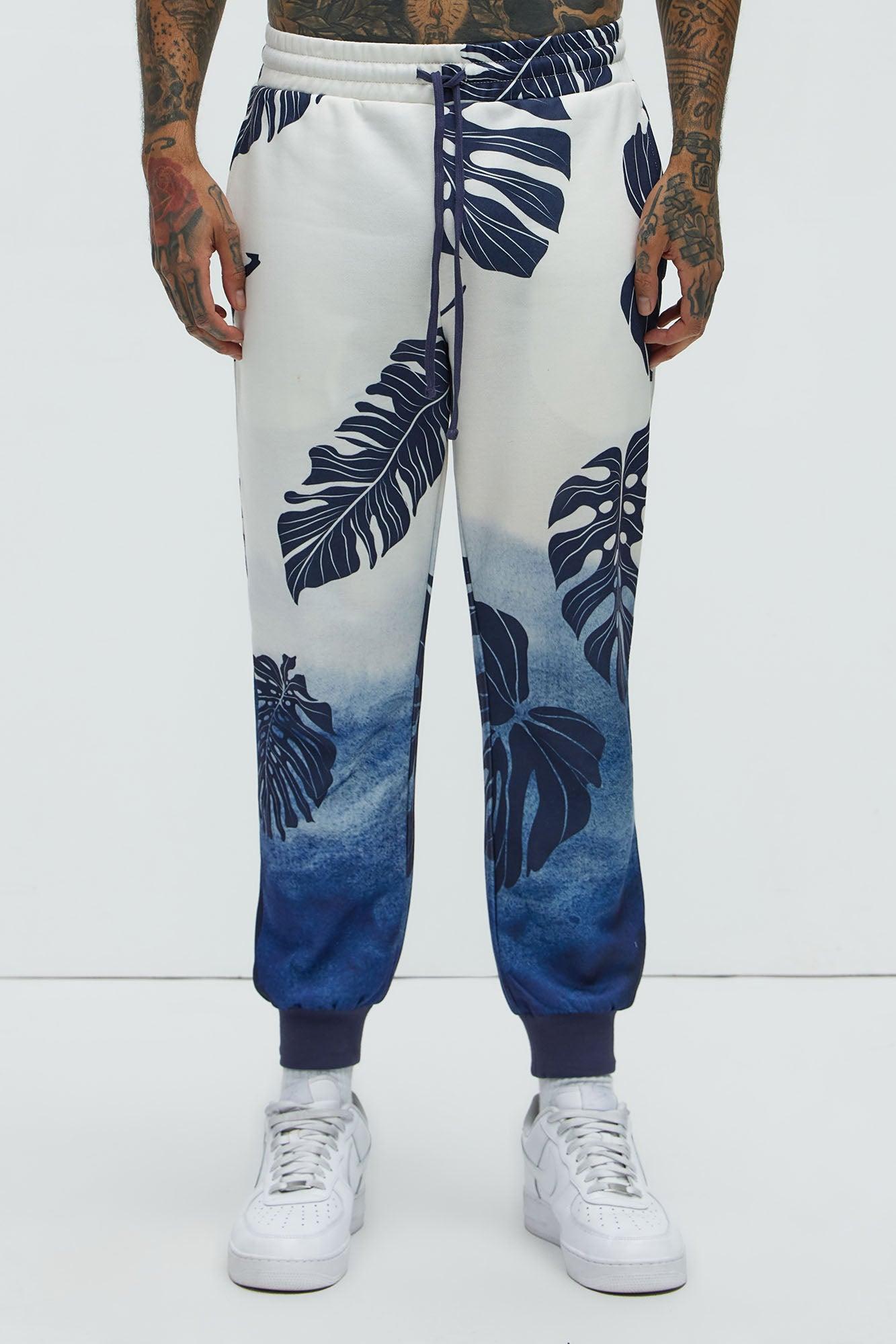 Pohai Printed Foliage Jogger - Blue/combo Product Image