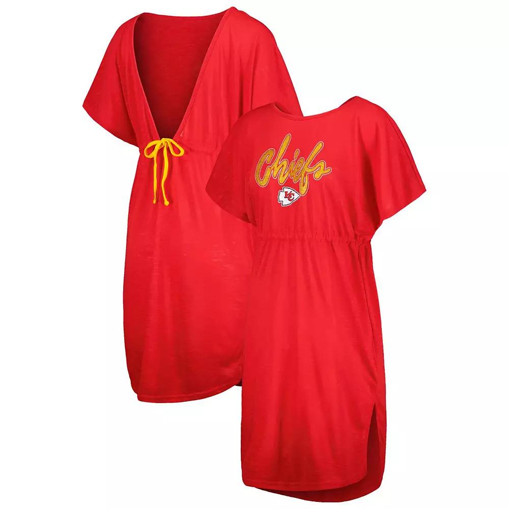 Women's G-III 4Her by Carl Banks Red Kansas City Chiefs Versus Swim Cover-Up,  Product Image