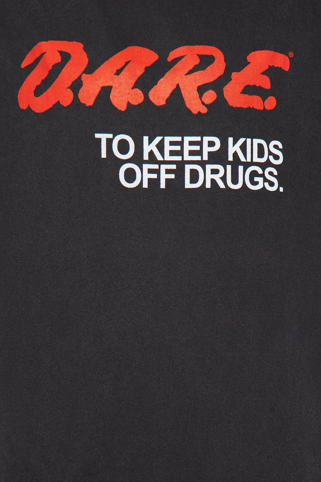 DARE Washed Oversized Tee - Black Product Image