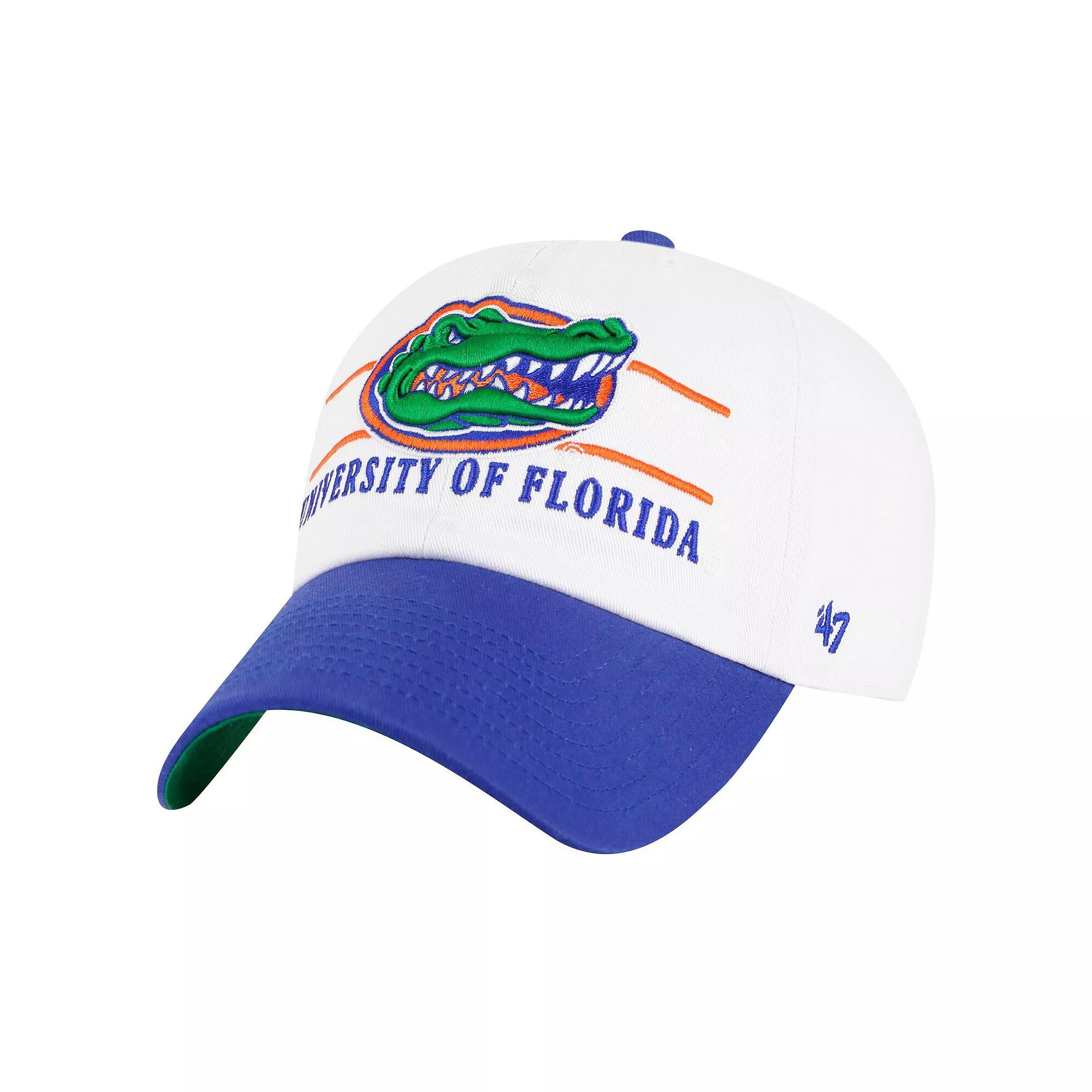 Men's '47 White Florida Gators Gridiron Clean Up Adjustable Hat Product Image
