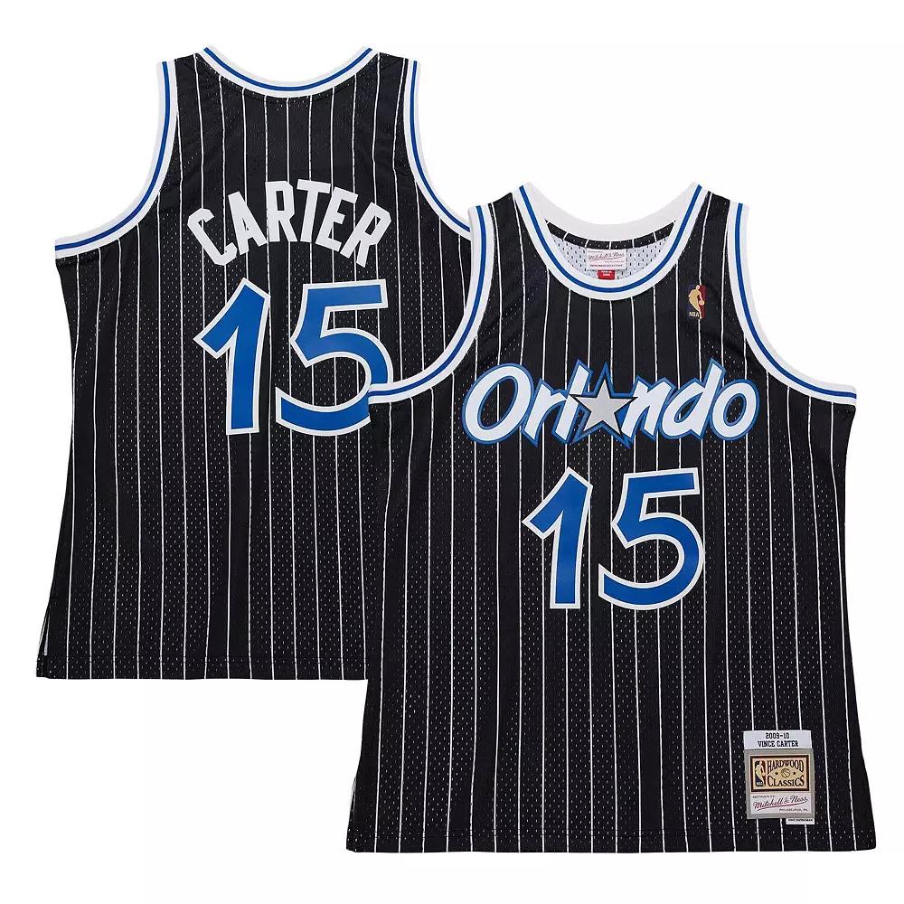 Men's Mitchell & Ness Vince Carter Black Orlando Magic 2009/10 Hardwood Classics Swingman Jersey,  Product Image