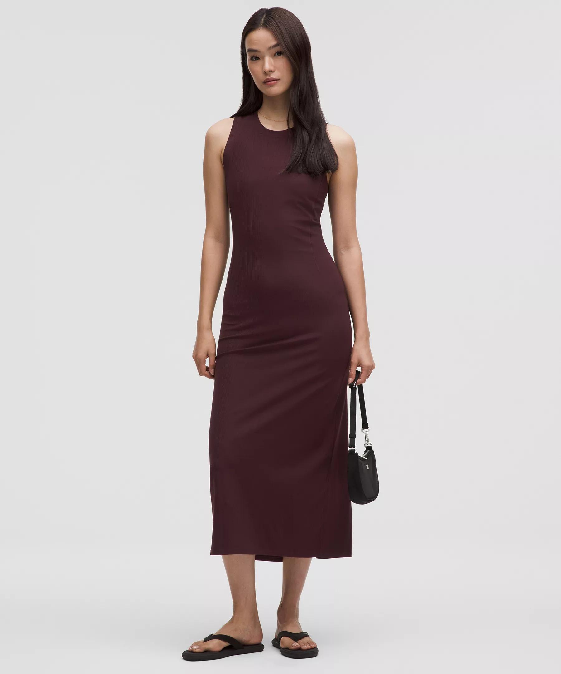 All Aligned Ribbed Midi Dress Product Image