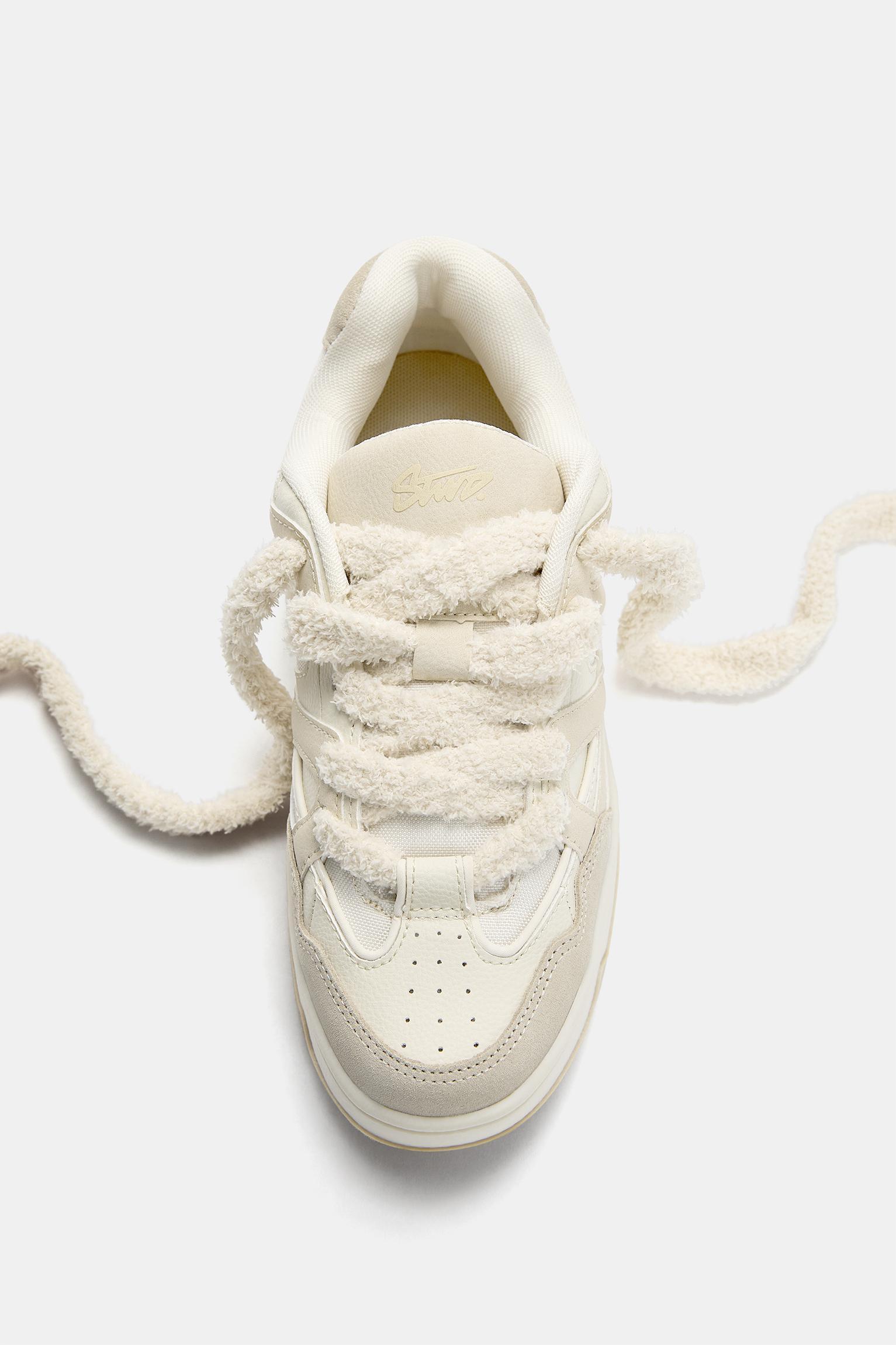 Lace-up skater sneakers Product Image