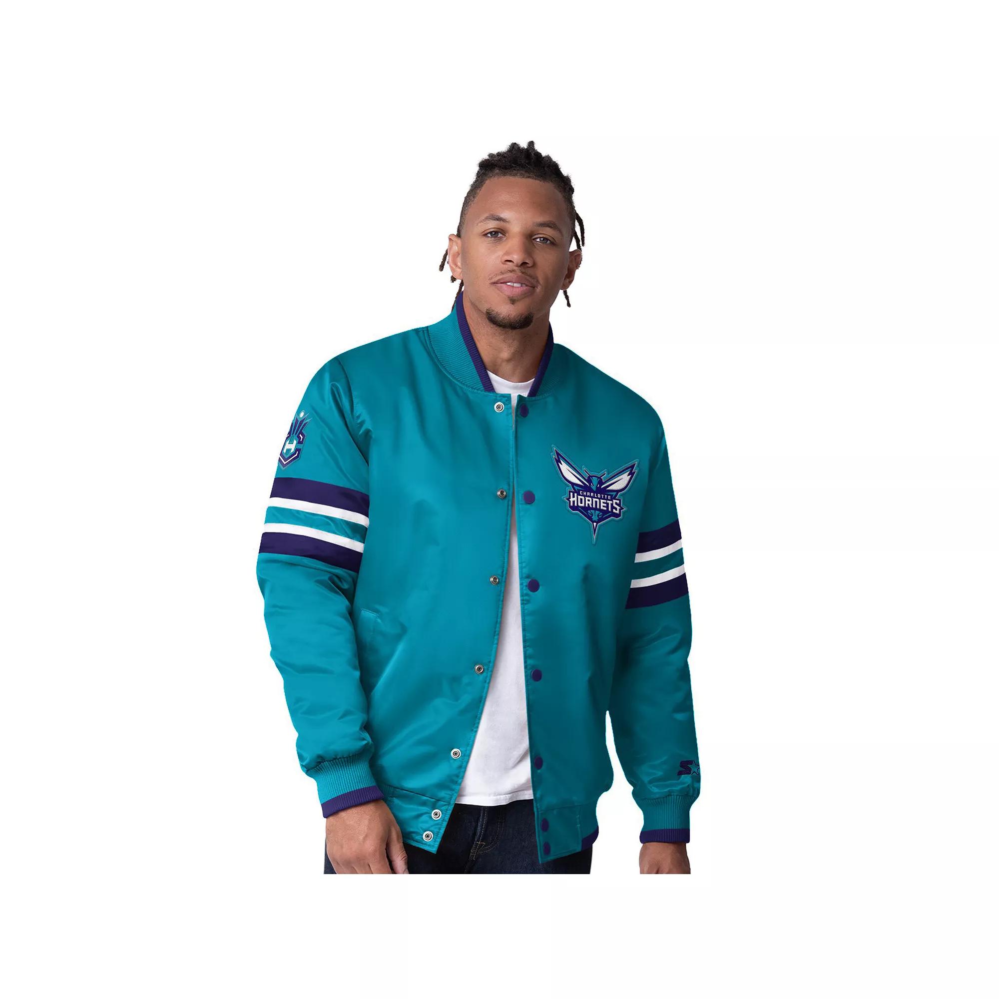 Men's Starter Red Chicago Bulls Scout Varsity Satin Full-Snap Jacket,  Product Image