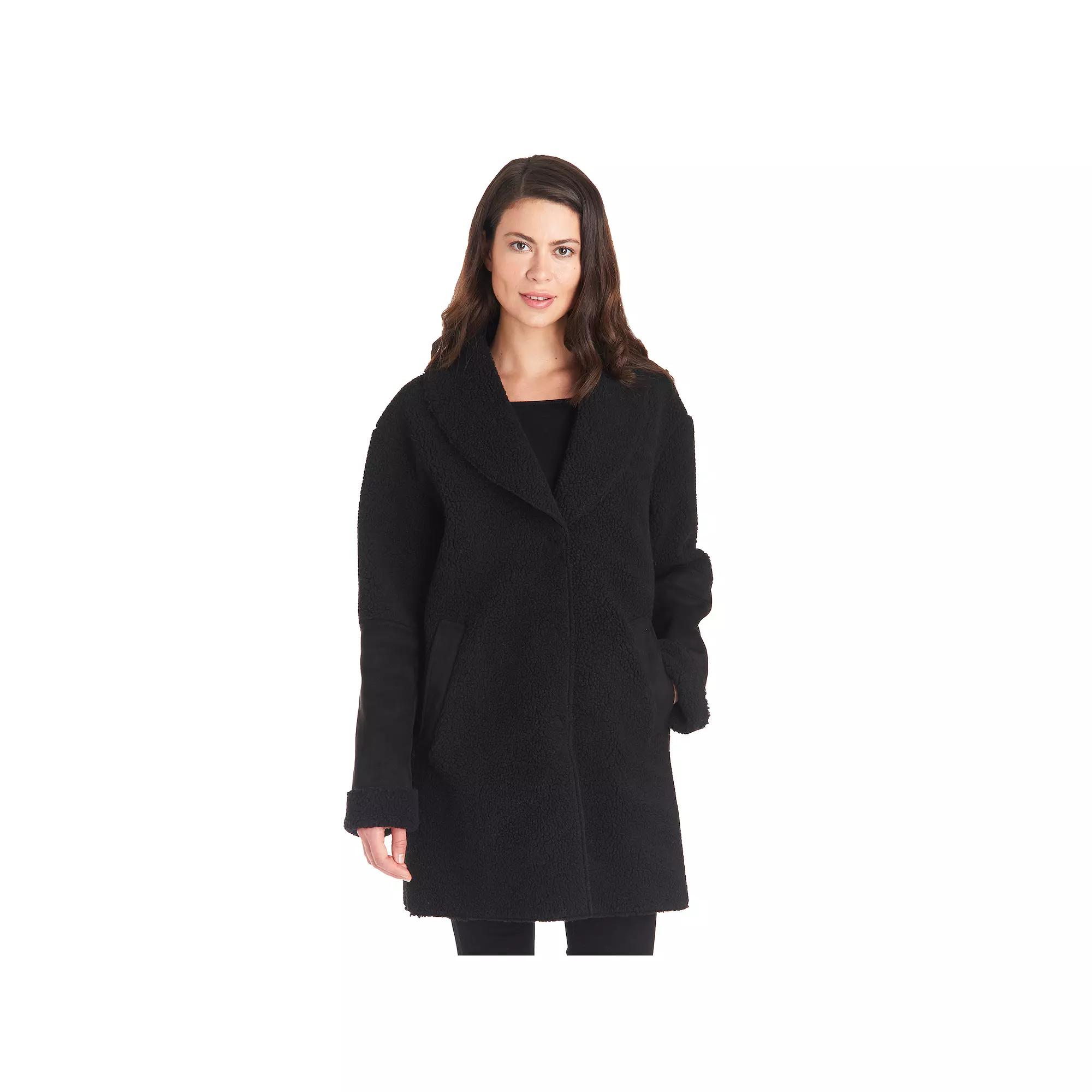 Women's Fleet Street Faux-Shearling Shawl Collar Coat,  Product Image