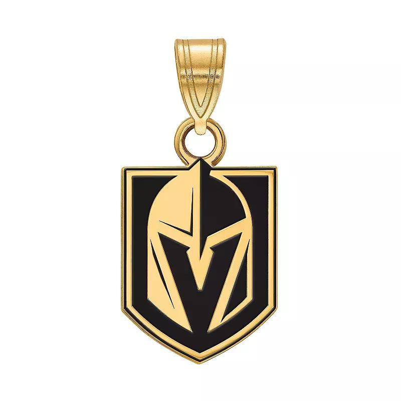 LogoArt Sterling Silver Las Vegas Golden Knights Small Enamel Pendant, Womens Product Image