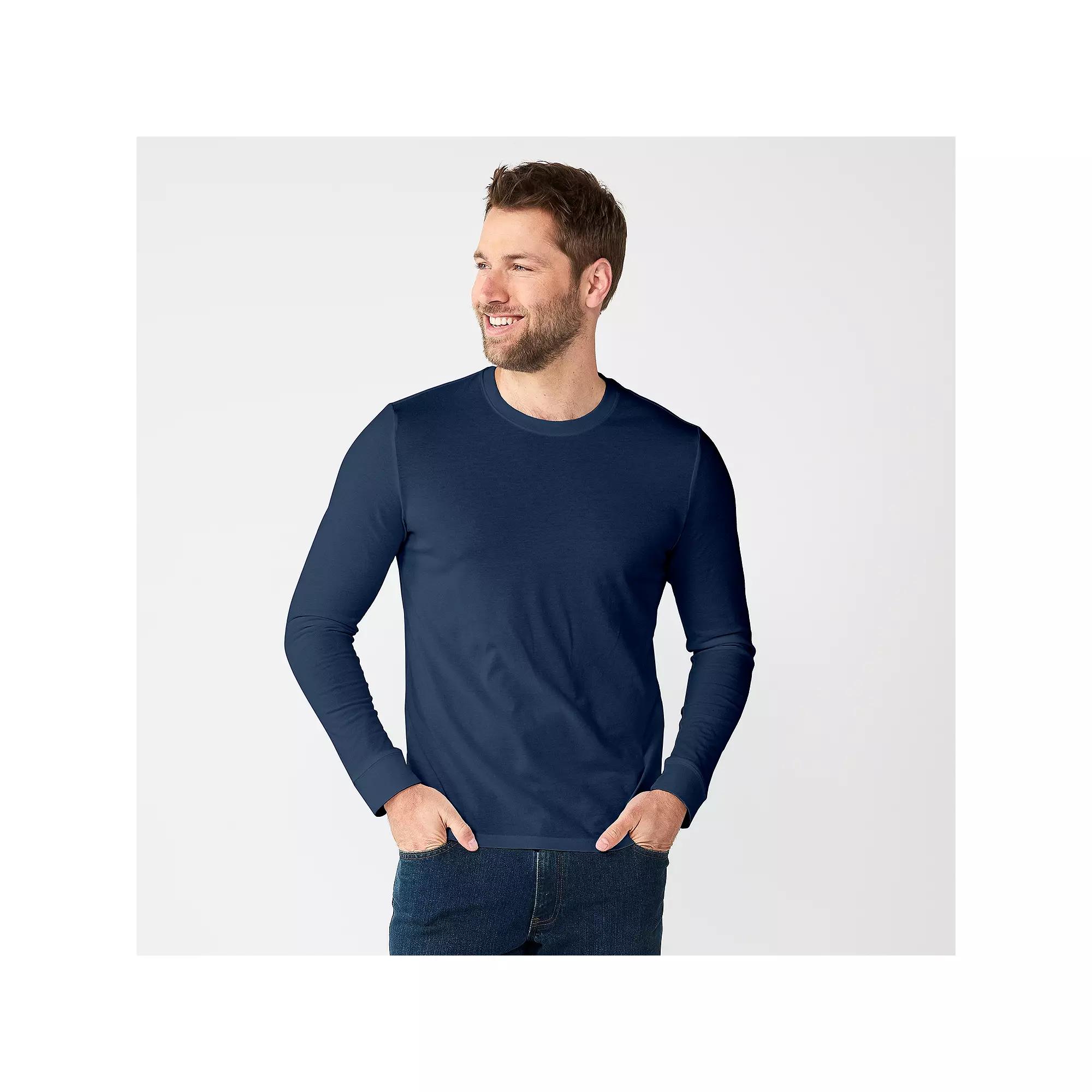 Men's Sonoma Goods For Life® Supersoft Long Sleeve Crewneck Tee,  Product Image