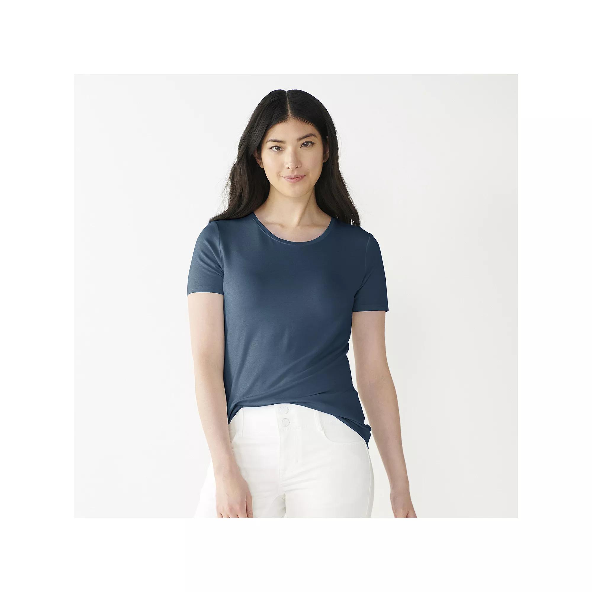 Women's Nine West Essential Crewneck Tee,  Product Image