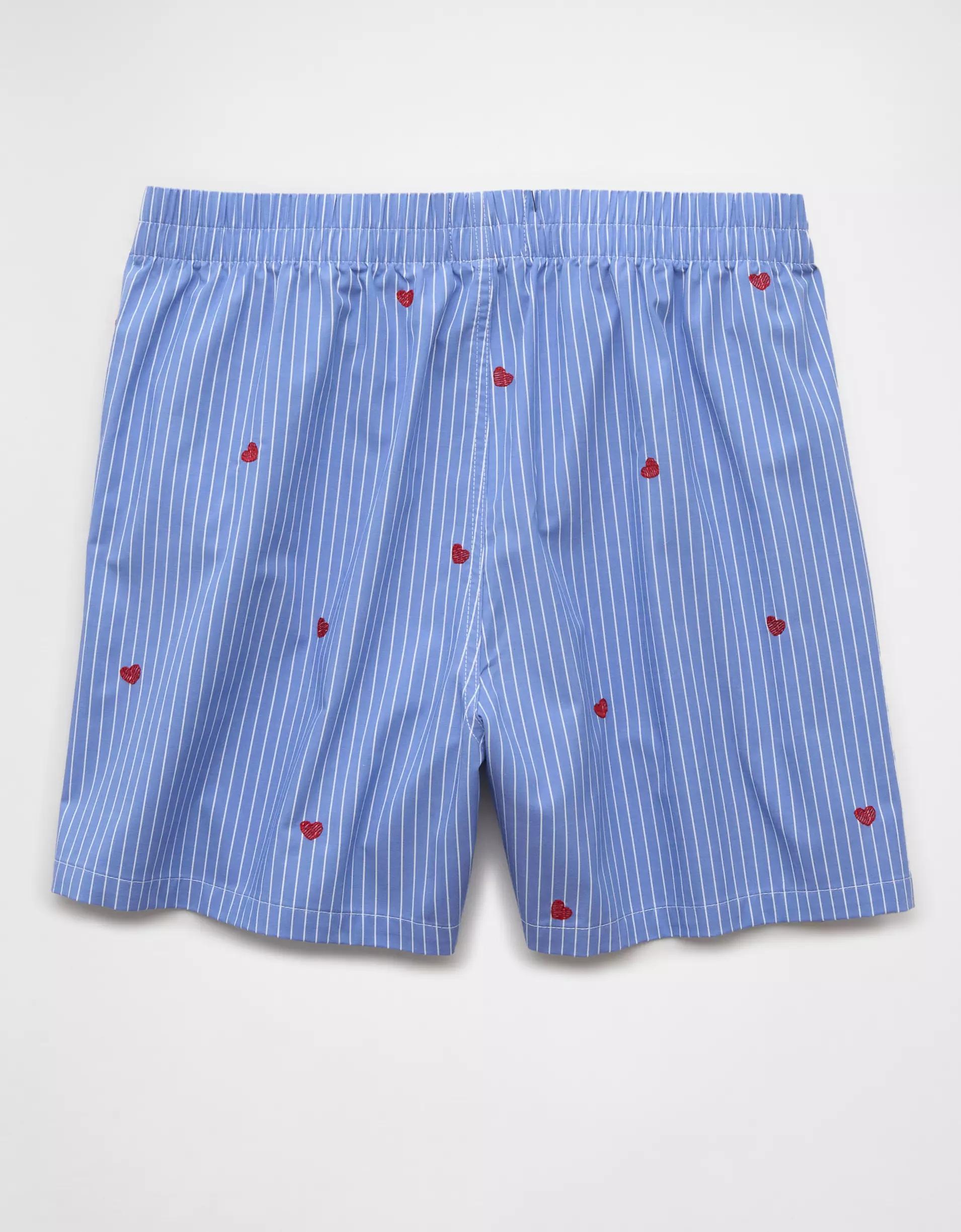 AEO Men's Striped Hearts Poplin Pocket Boxer Short Product Image