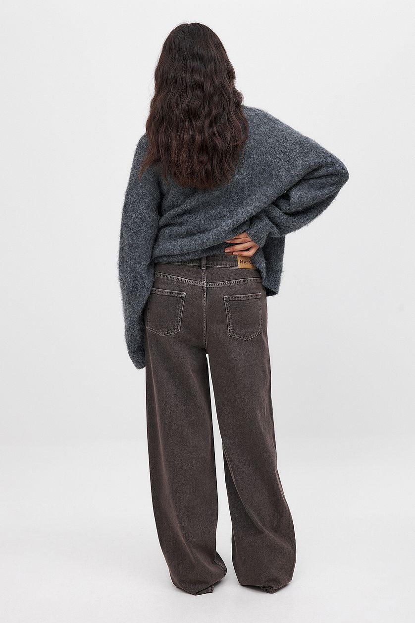 Low Waist Wide Leg Jeans Product Image