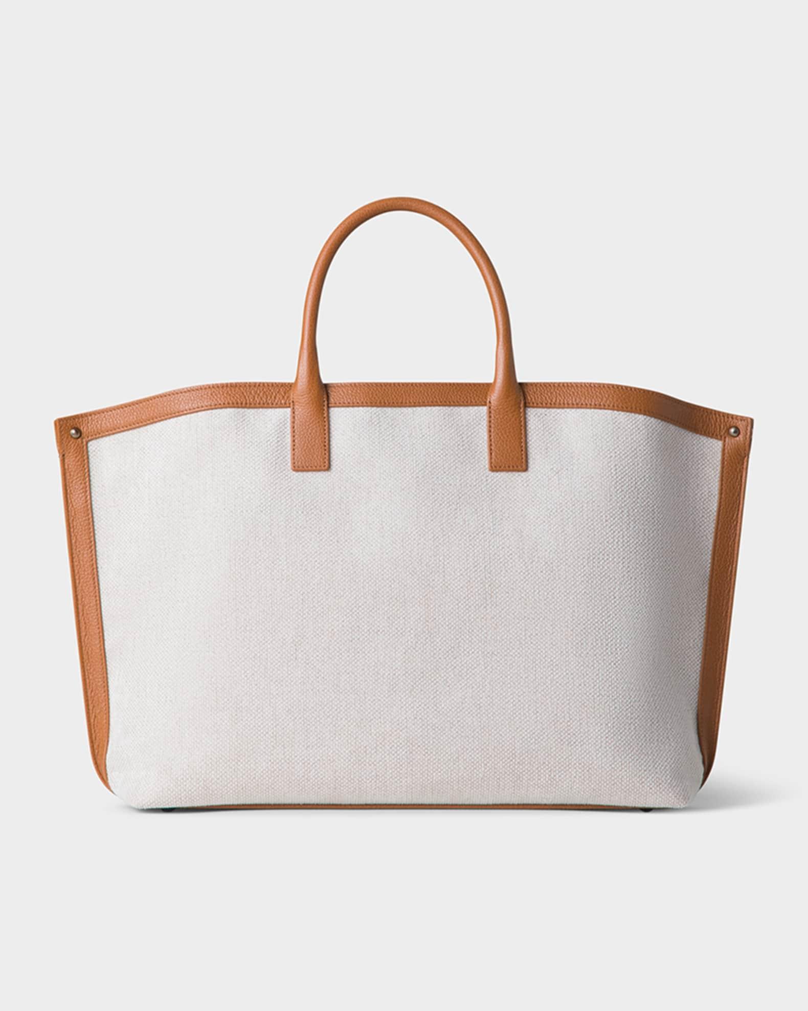 Ai Canvas & Leather Tote Bag Product Image