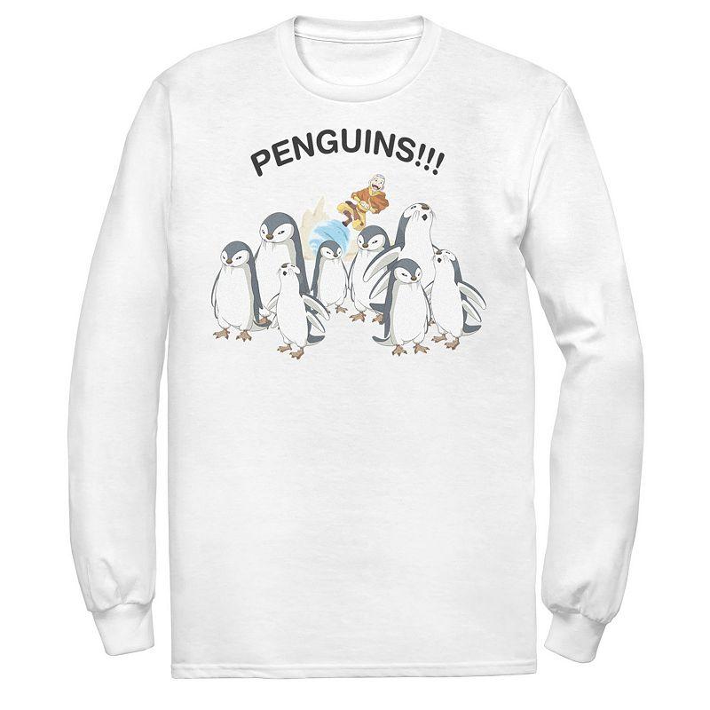 Men's Nickelodeon Avatar The Last Airbender Aang And Penguins!! Portrait Tee, Boy's,  Product Image