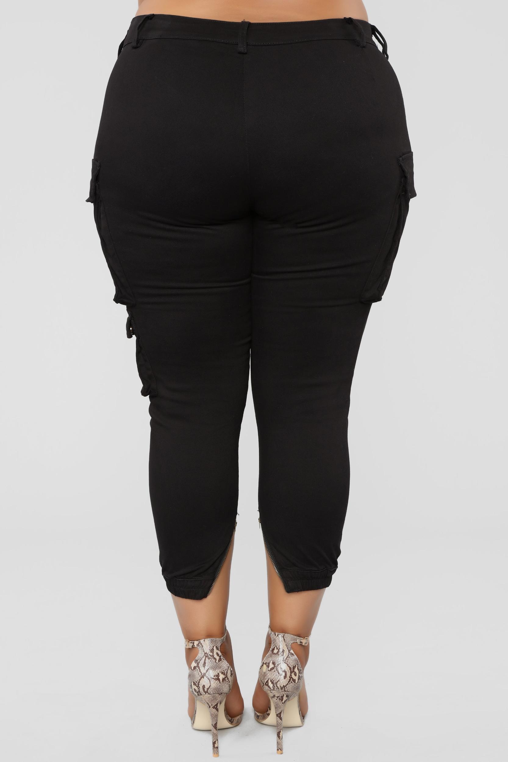 Kalley Cargo Pants - Black Product Image