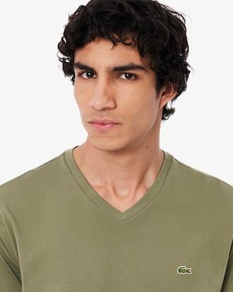 Men's Lightweight Pima Cotton V-Neck T-Shirt Product Image